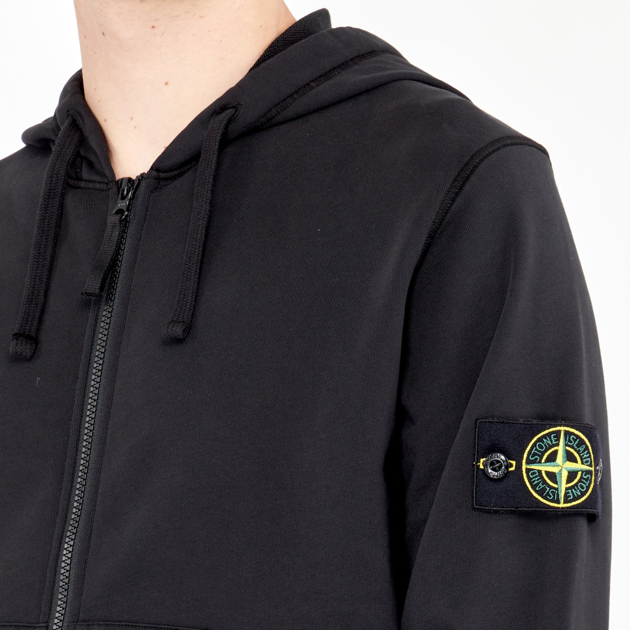 Sweatshirt Zip Stone Island Noir 64251