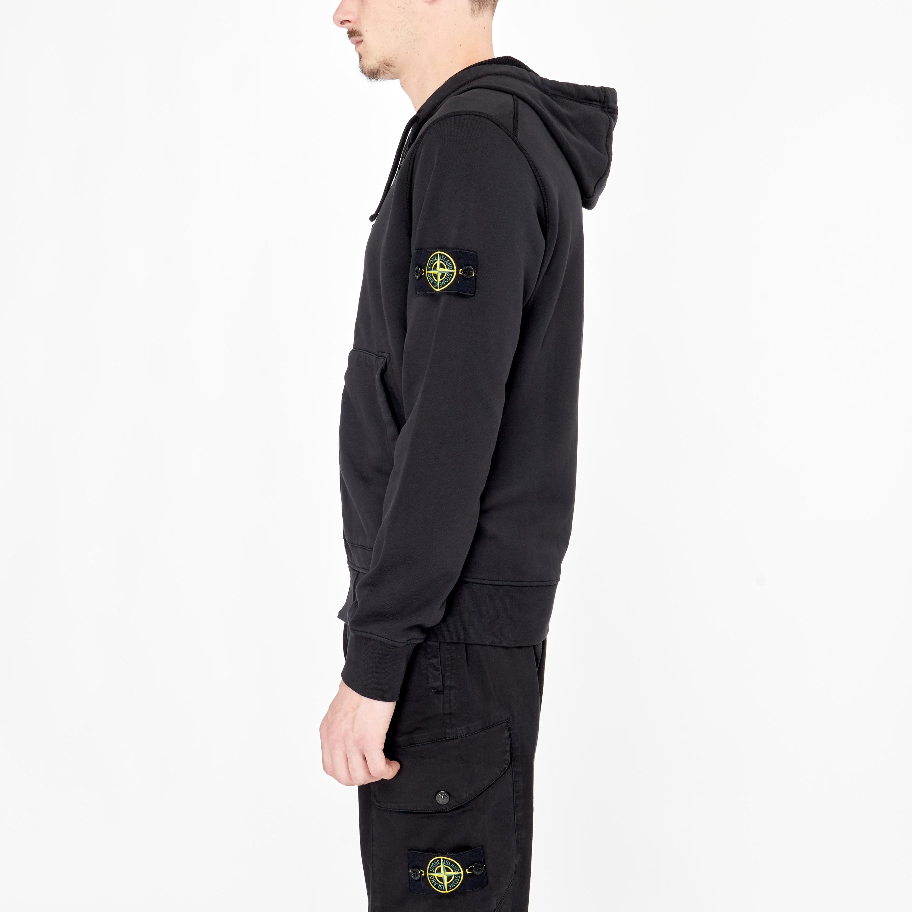 Sweatshirt Zip Stone Island Noir 64251