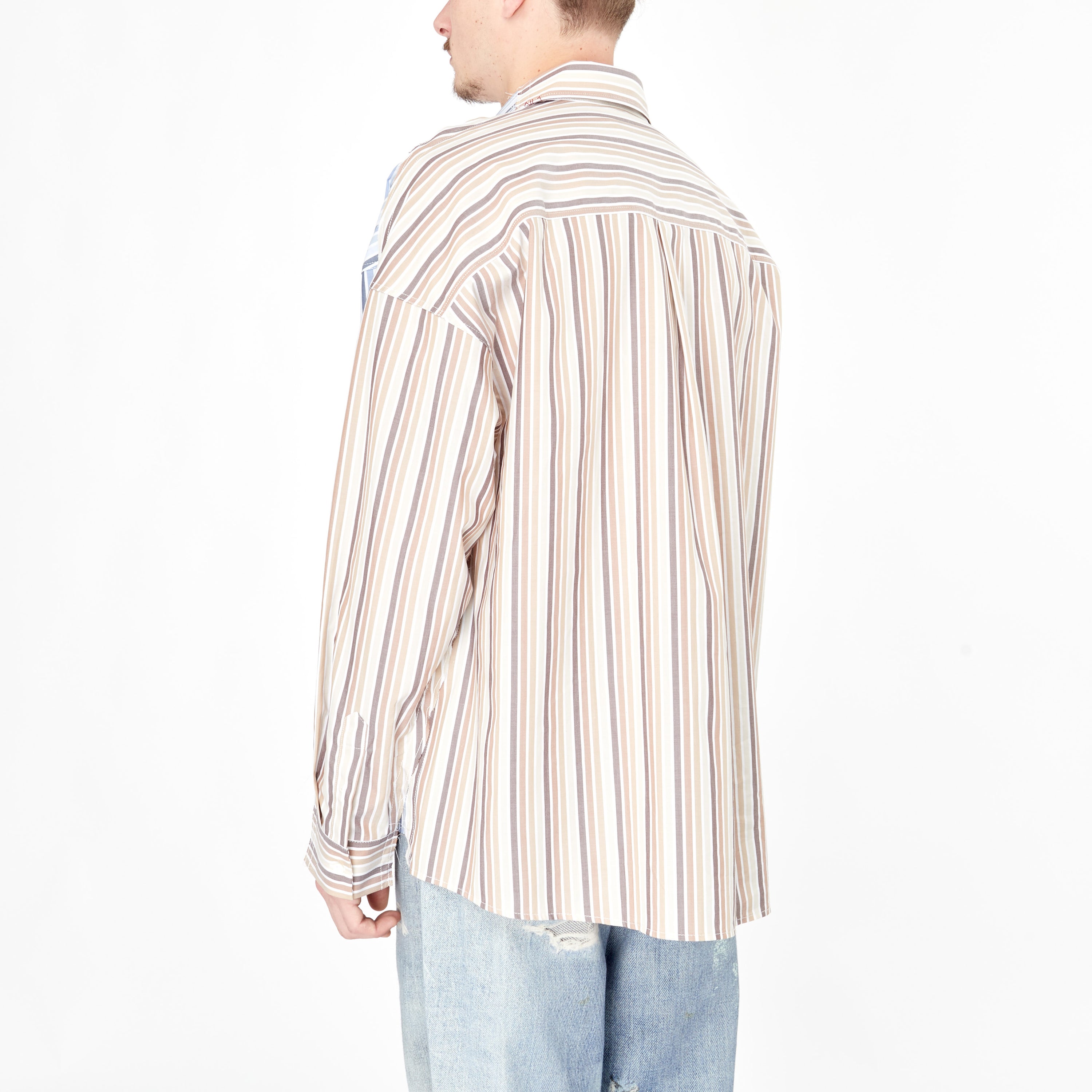 Chemise Marni Double Face à Rayure Blanche
