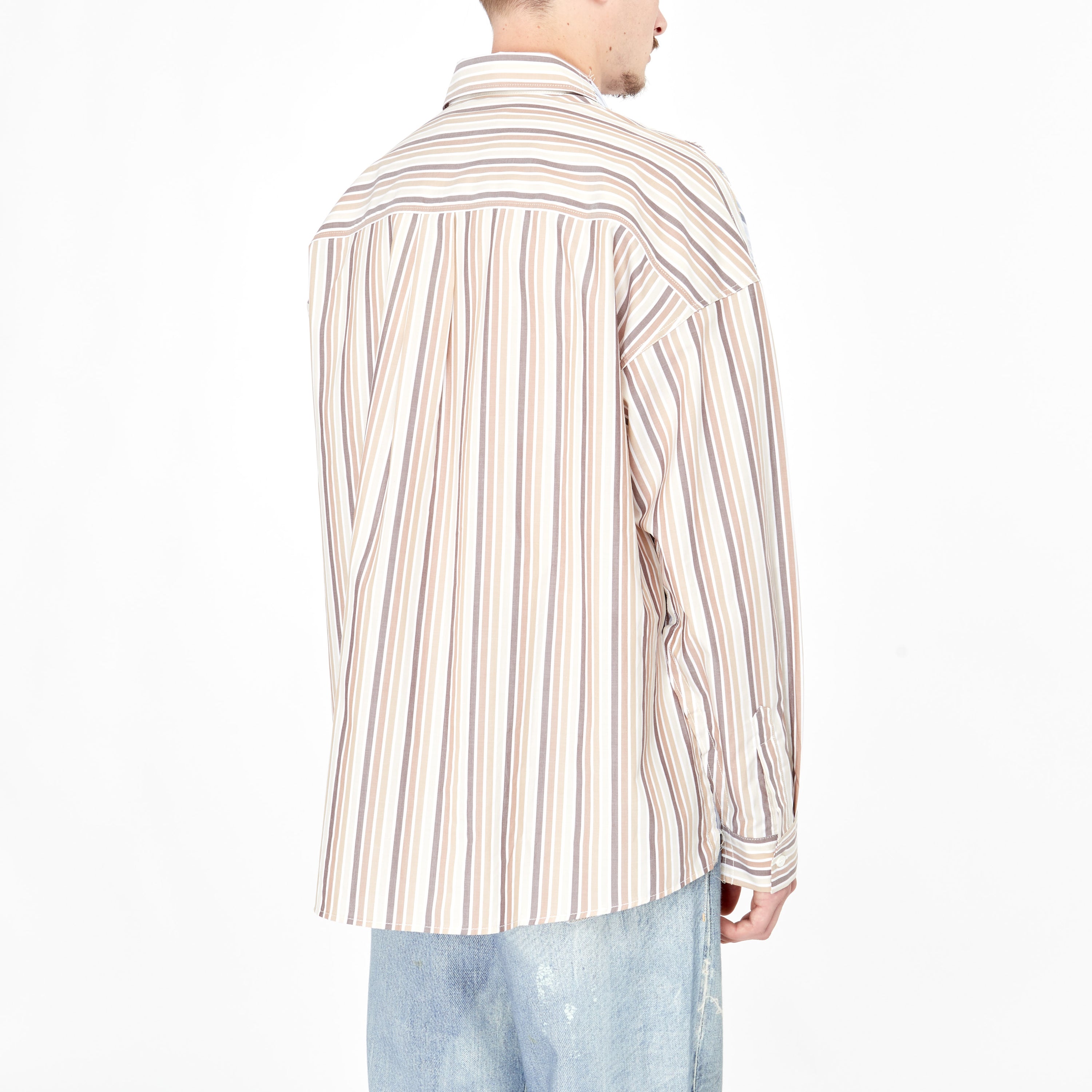 Chemise Marni Double Face à Rayure Blanche