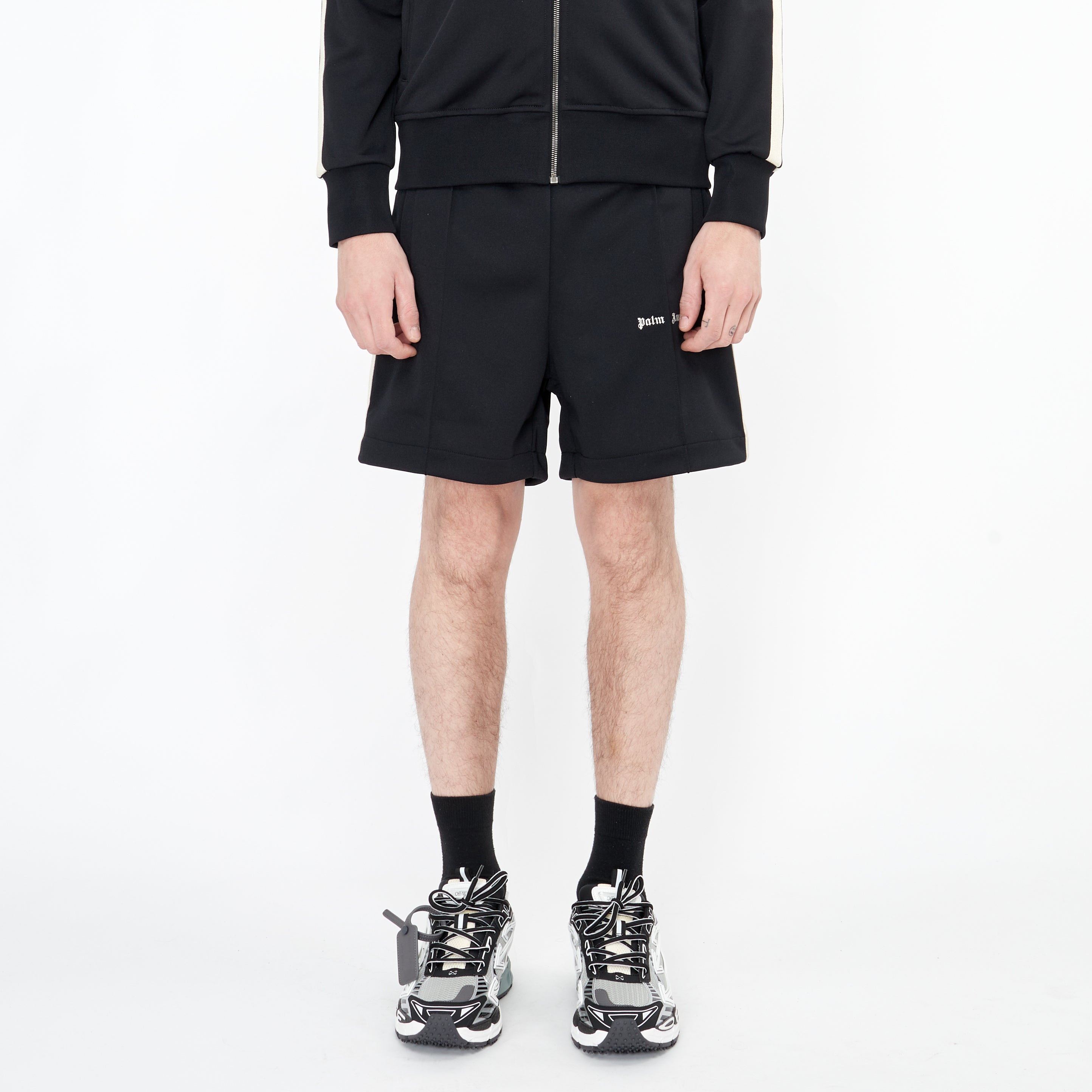 Short Palm Angels Classique Track Logo Noir
