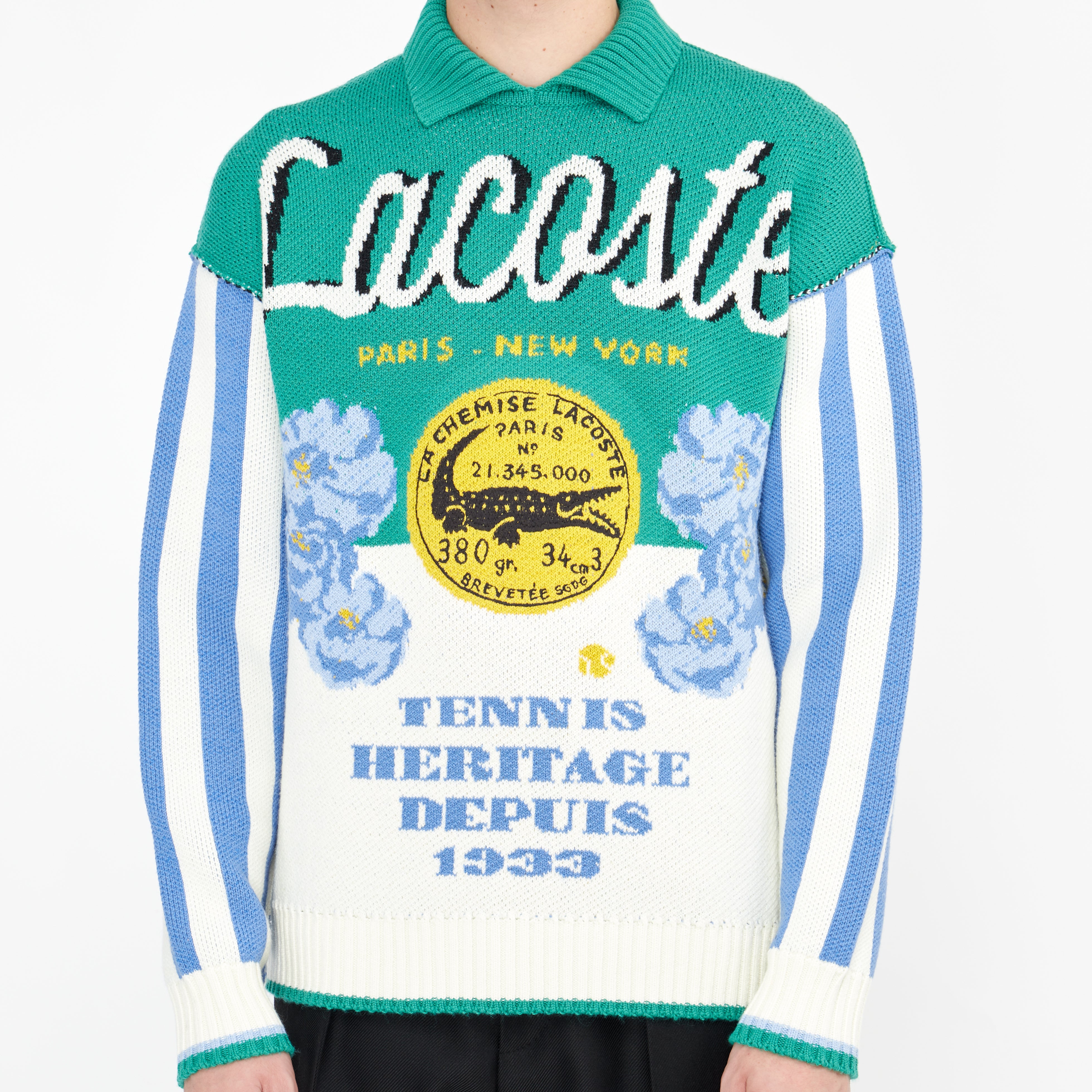 Pull lacoste imprimé deals