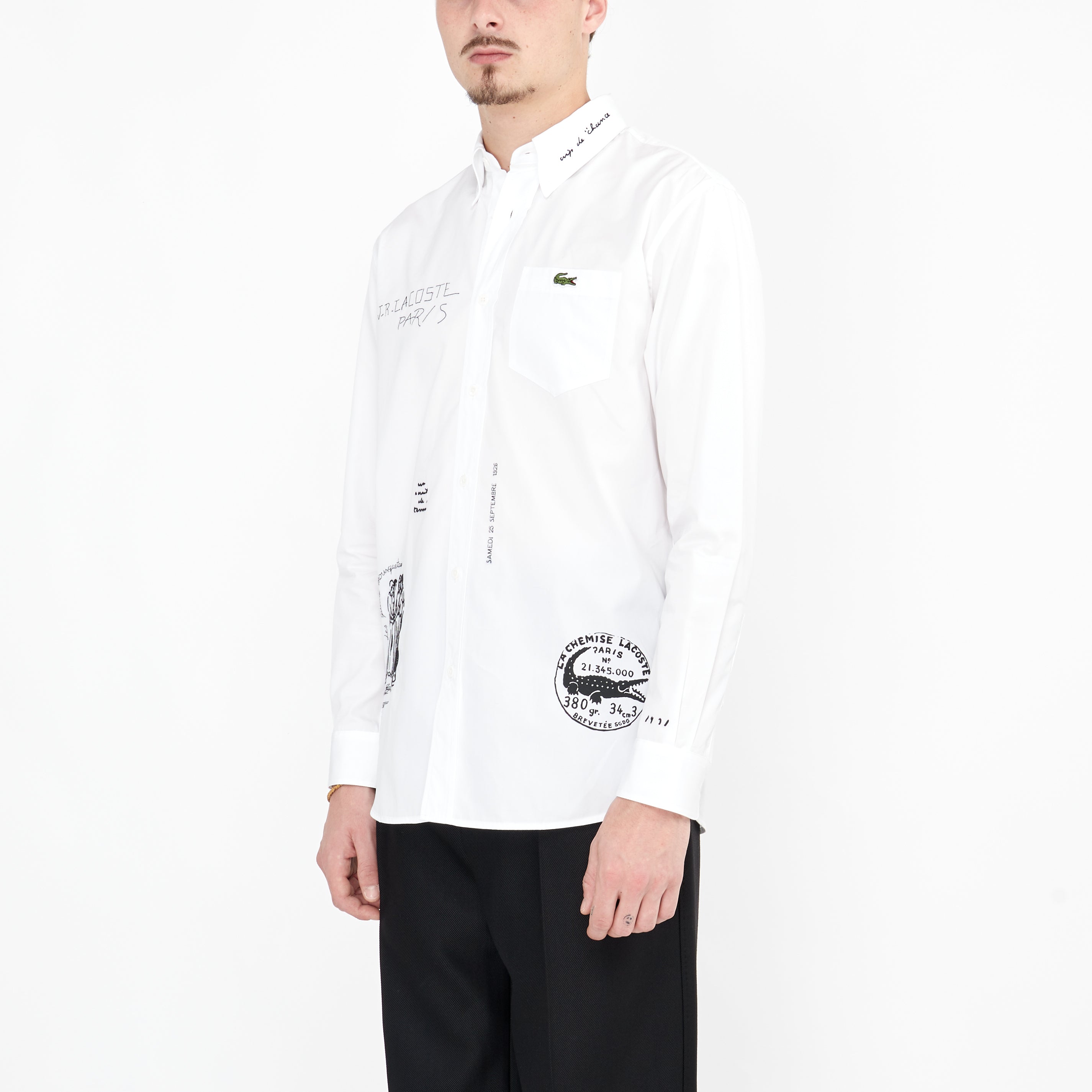 Chemise Lacoste Défilé Blanche
