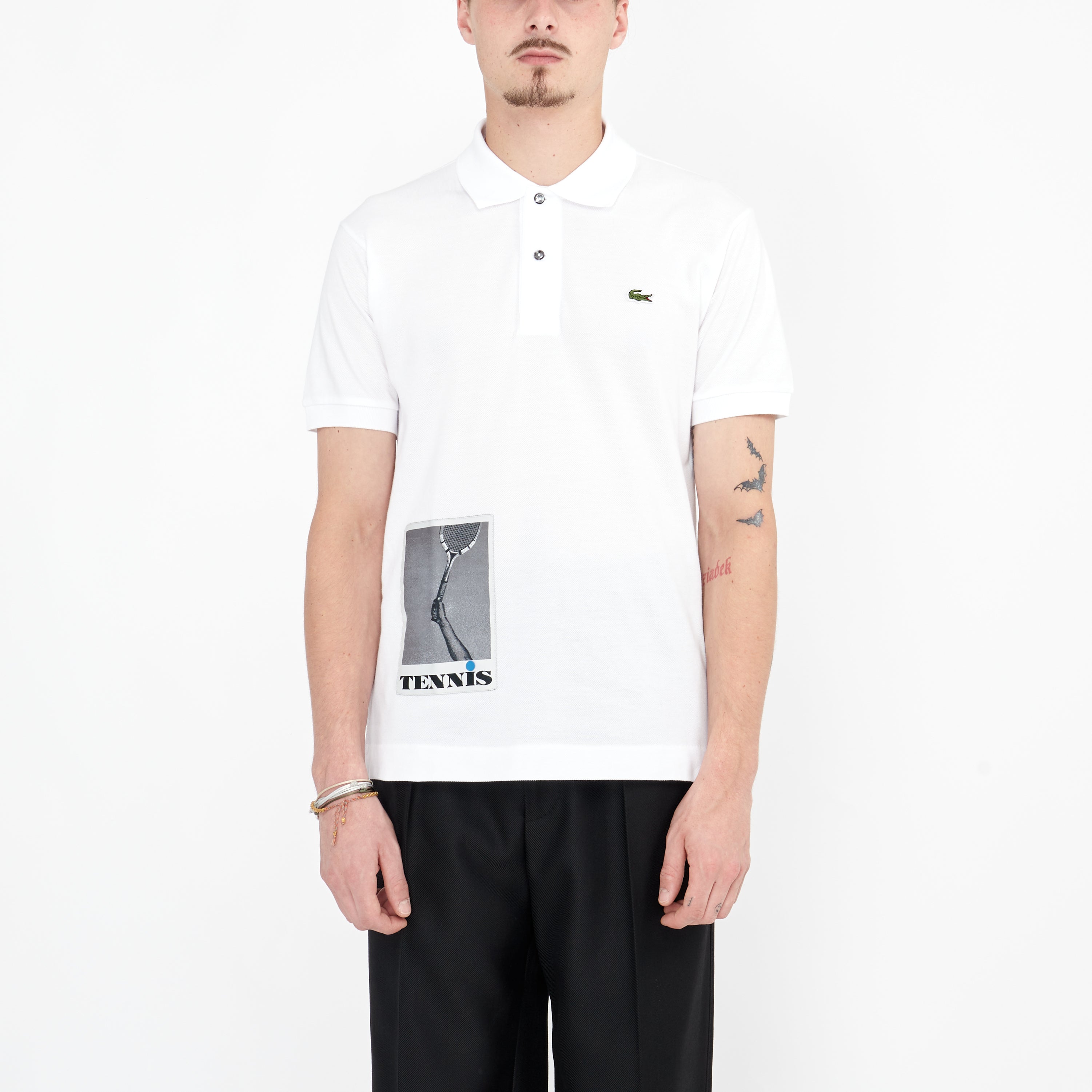 Polo Lacoste Défilé Tennis Blanc