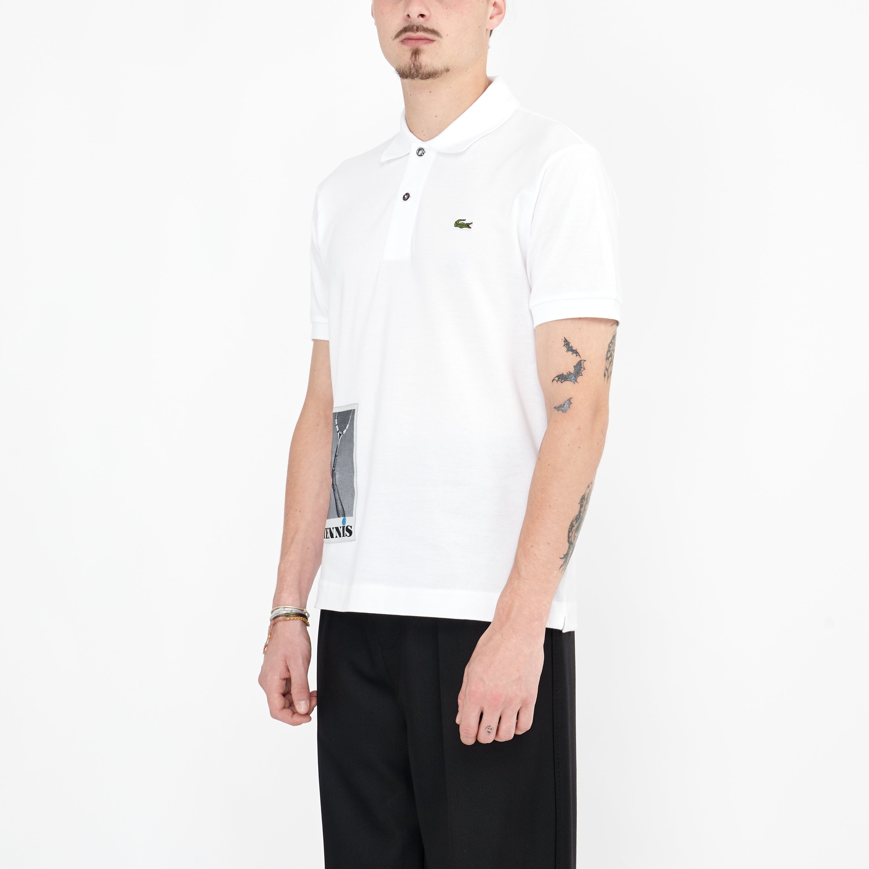 Polo Lacoste Défilé Tennis Blanc
