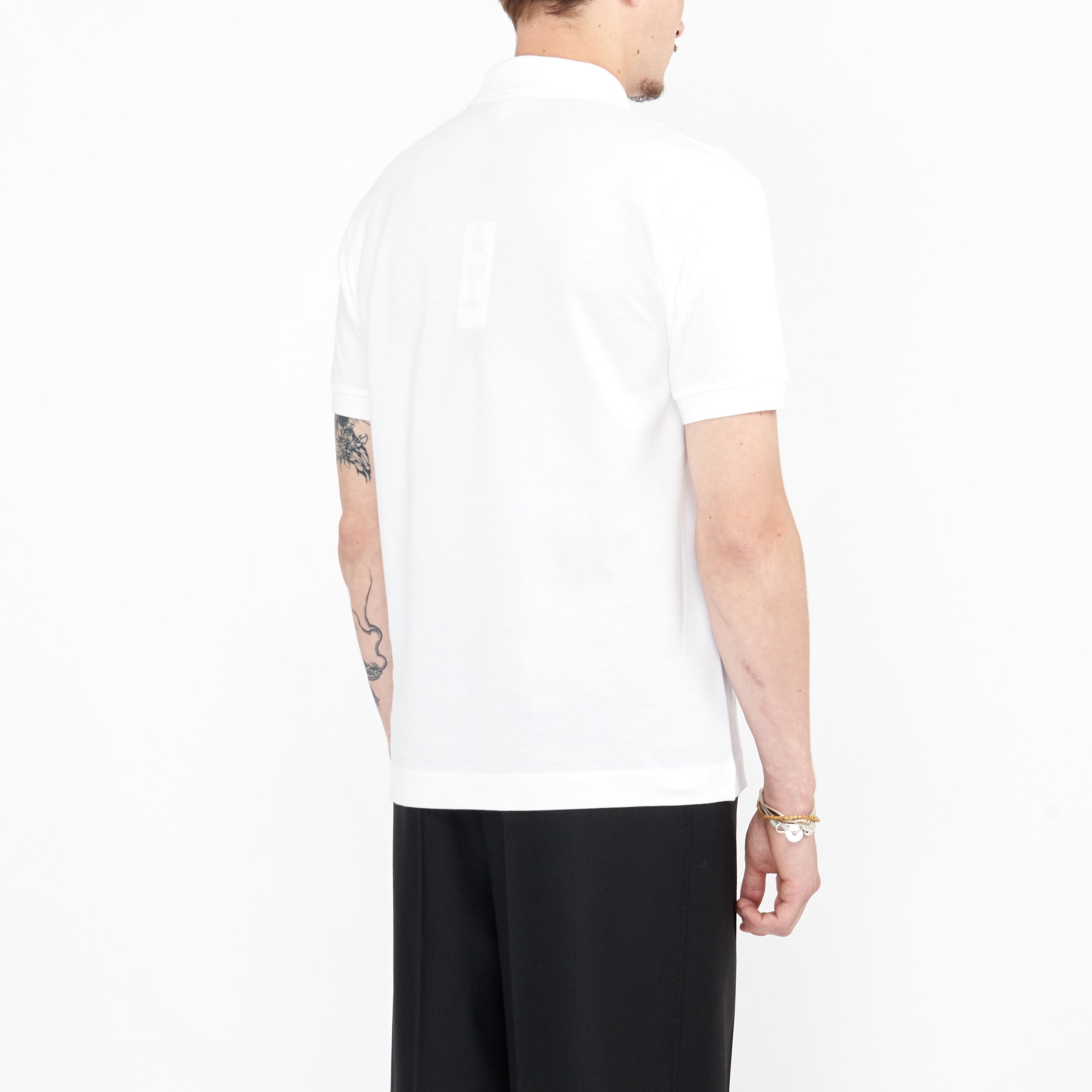 Polo Lacoste Défilé Tennis Blanc