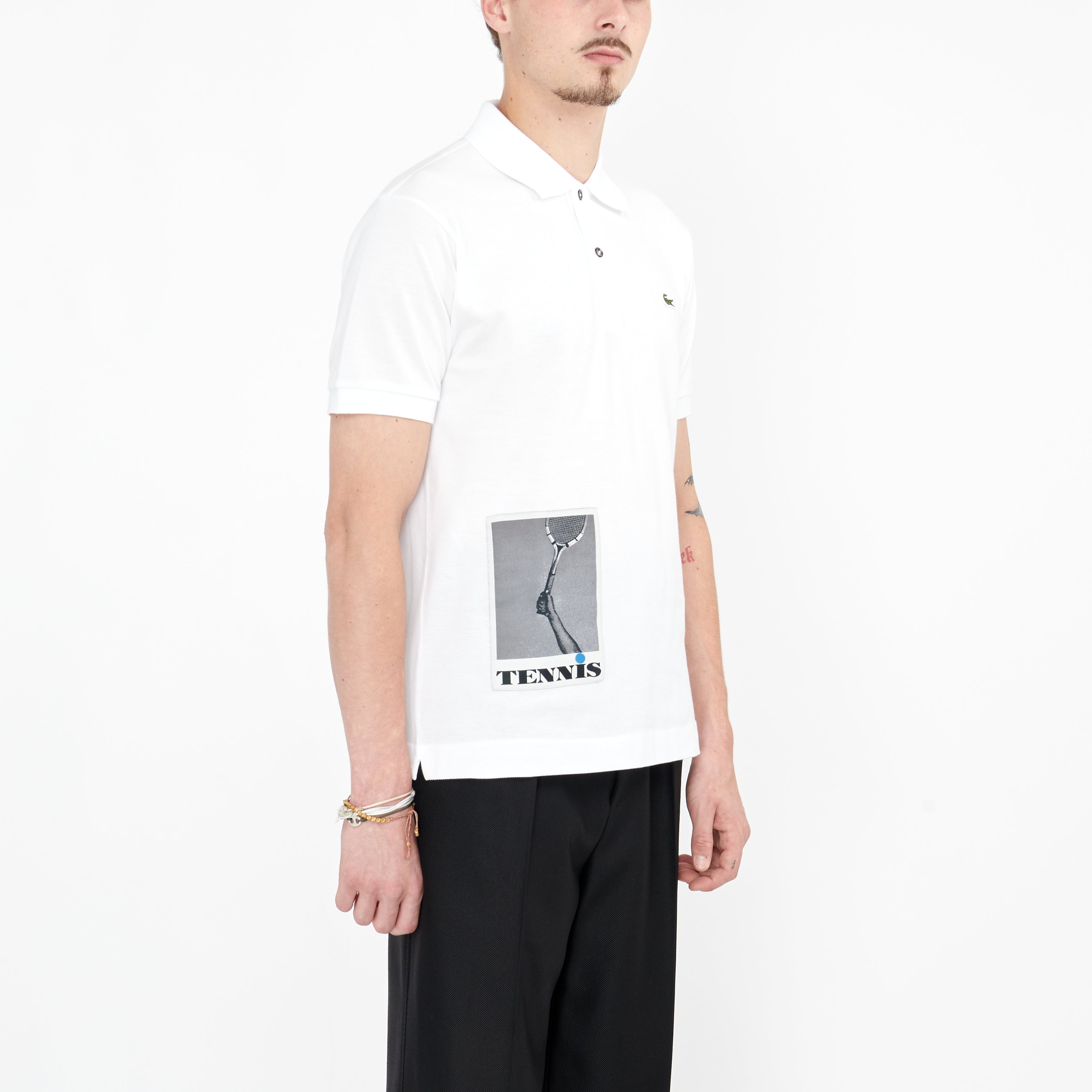 Polo Lacoste Défilé Tennis Blanc