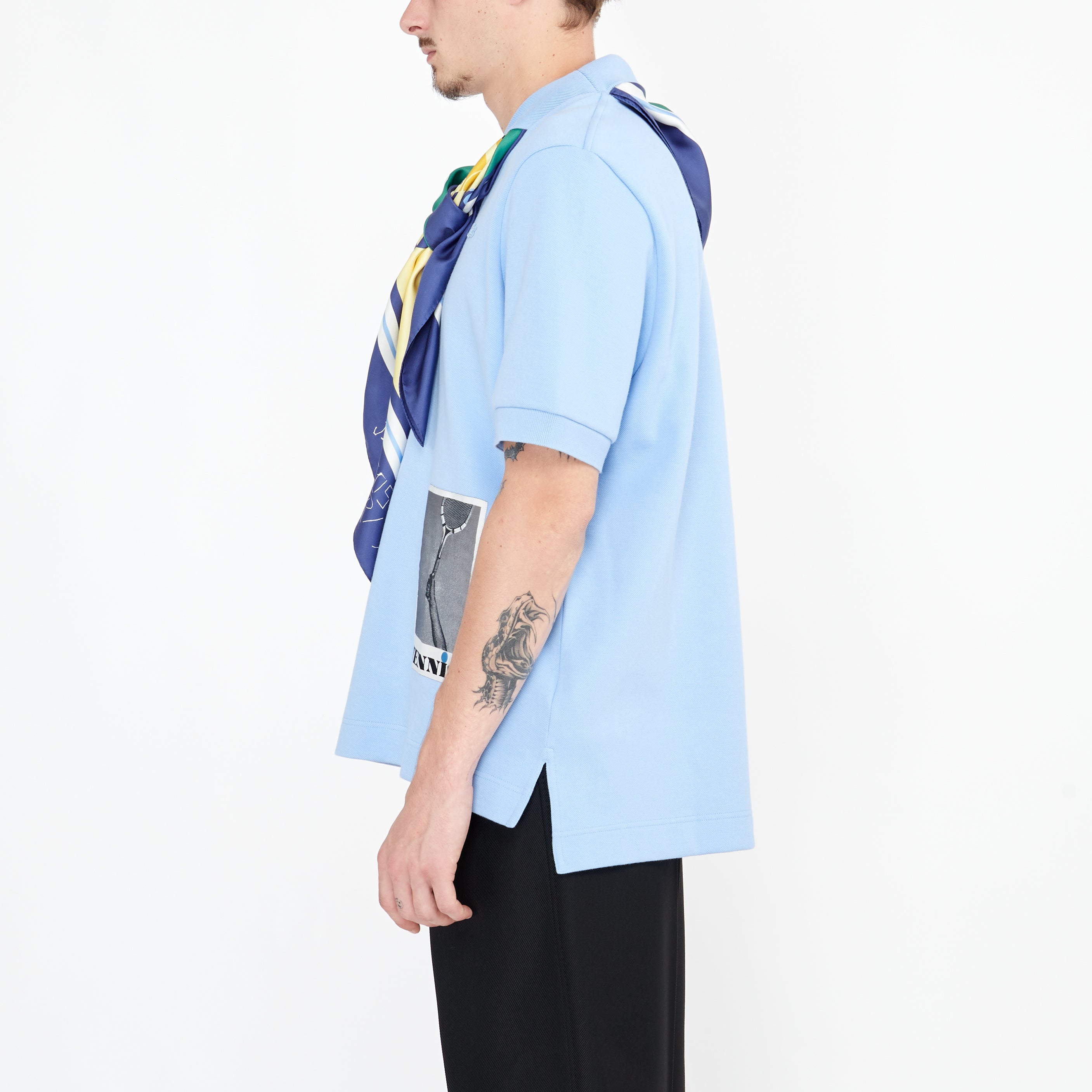 Polo Lacoste Défilé Jardin Tennis Bleu