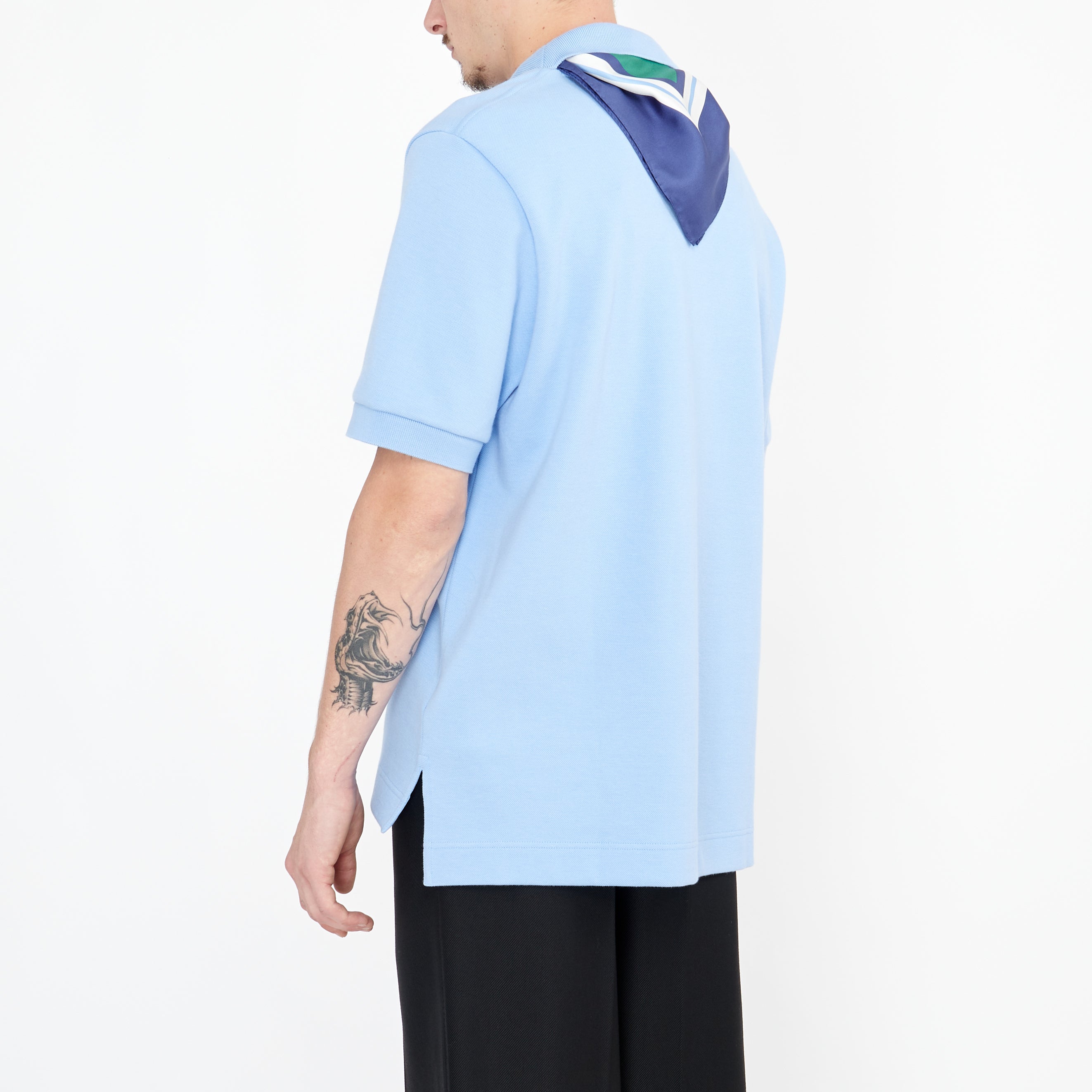 Polo Lacoste Défilé Jardin Tennis Bleu