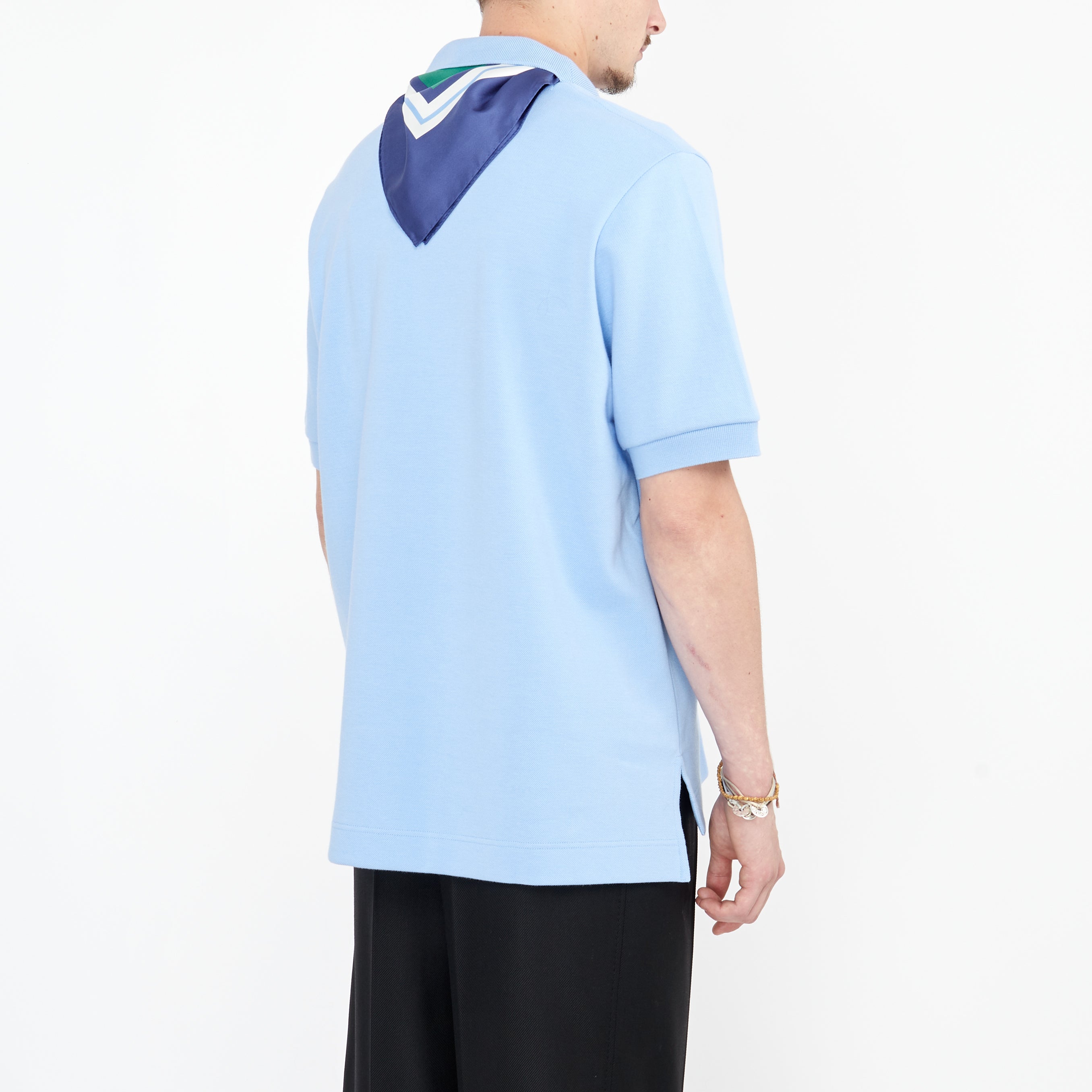 Polo Lacoste Défilé Jardin Tennis Bleu