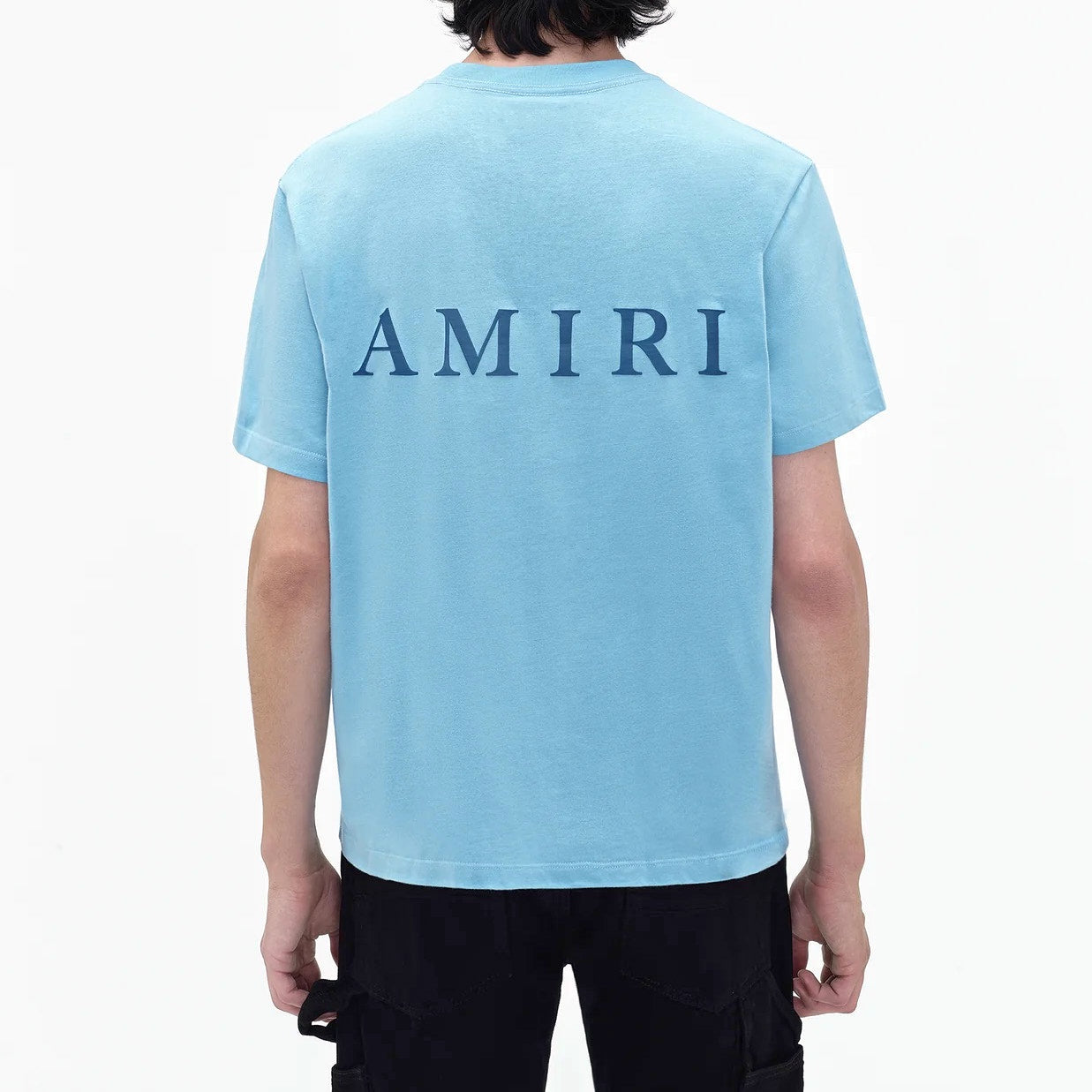 T-shirt Amiri AM Logo Bleu