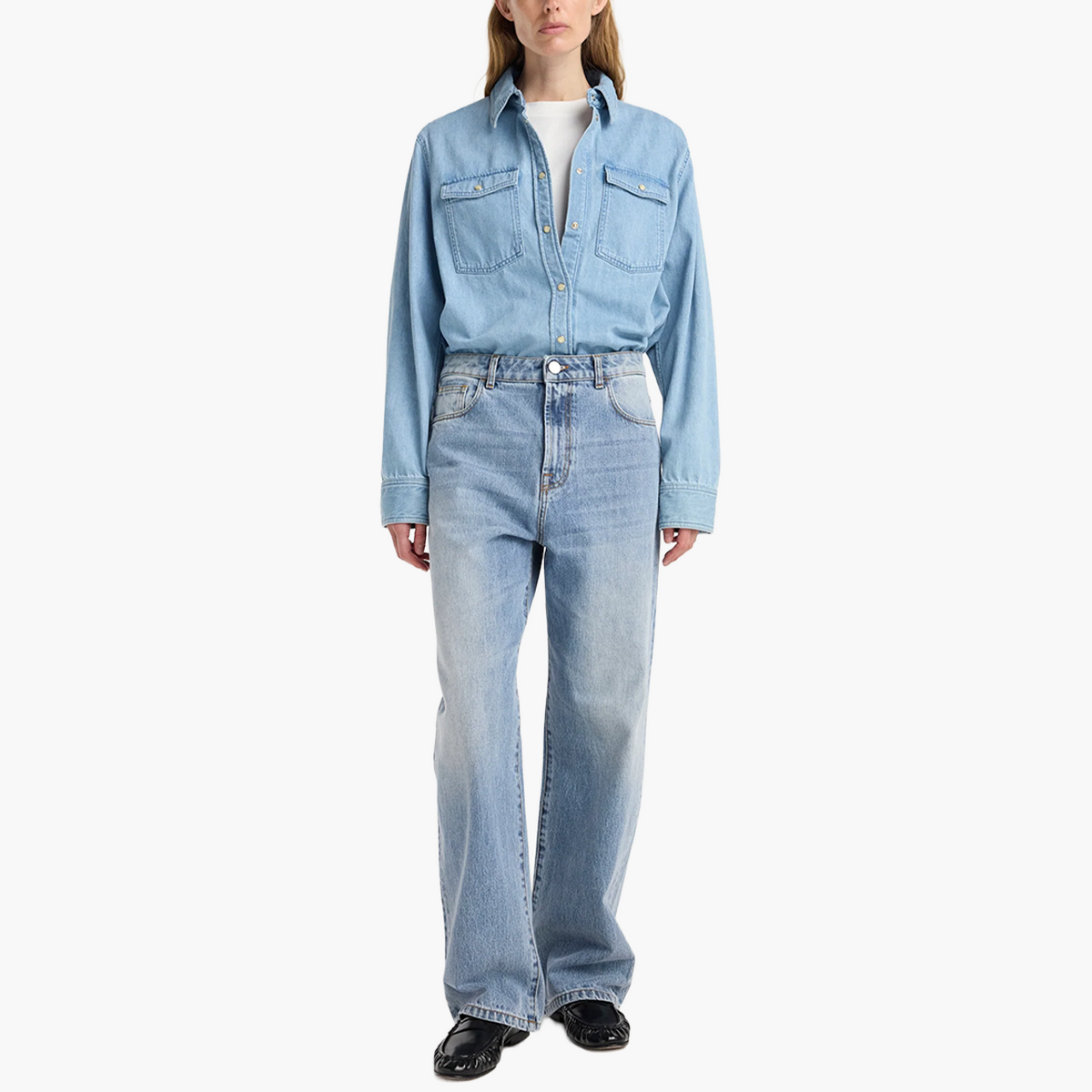 Jean Bruun Baggy Denim Classic Blue