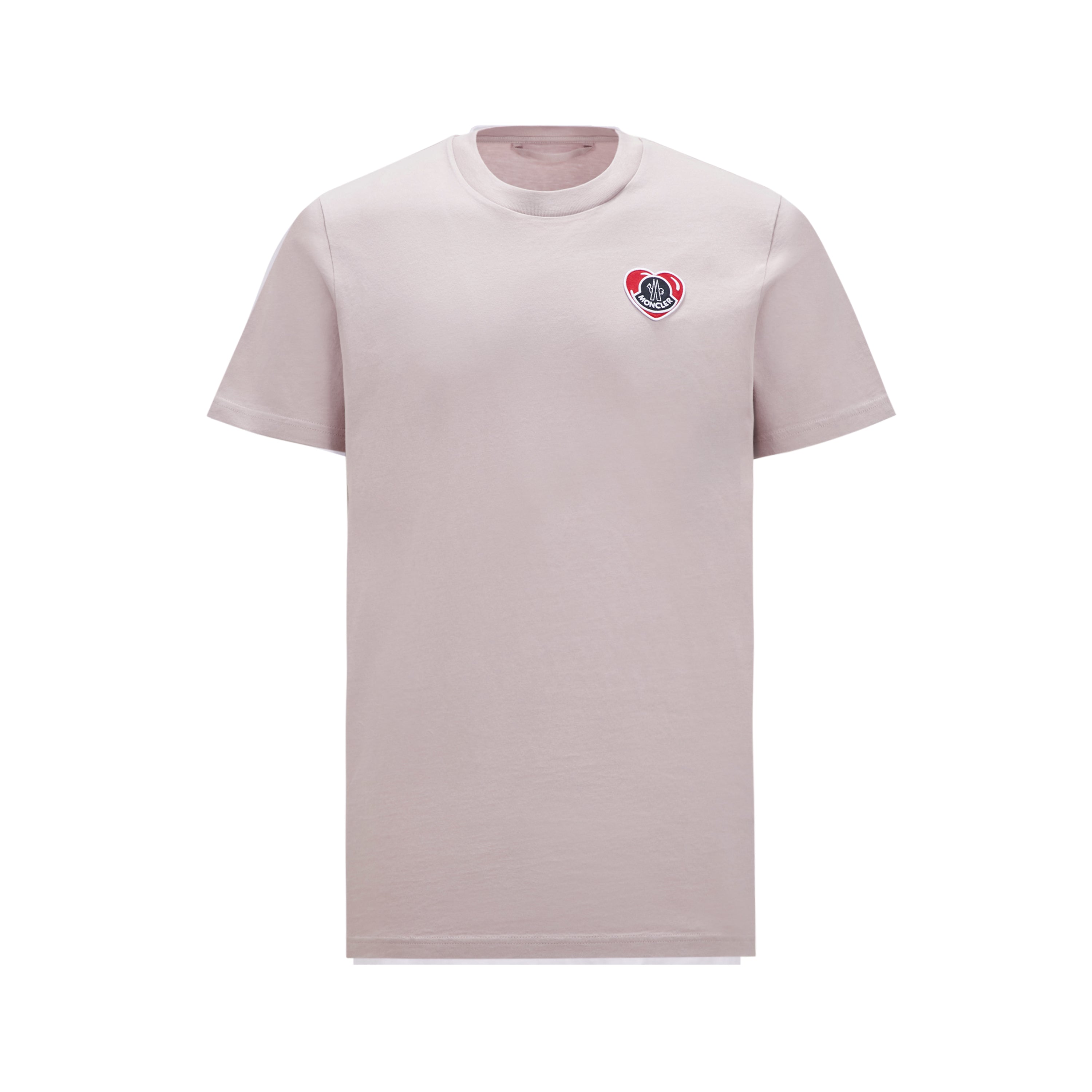 T-shirt Moncler rose à logo coeur