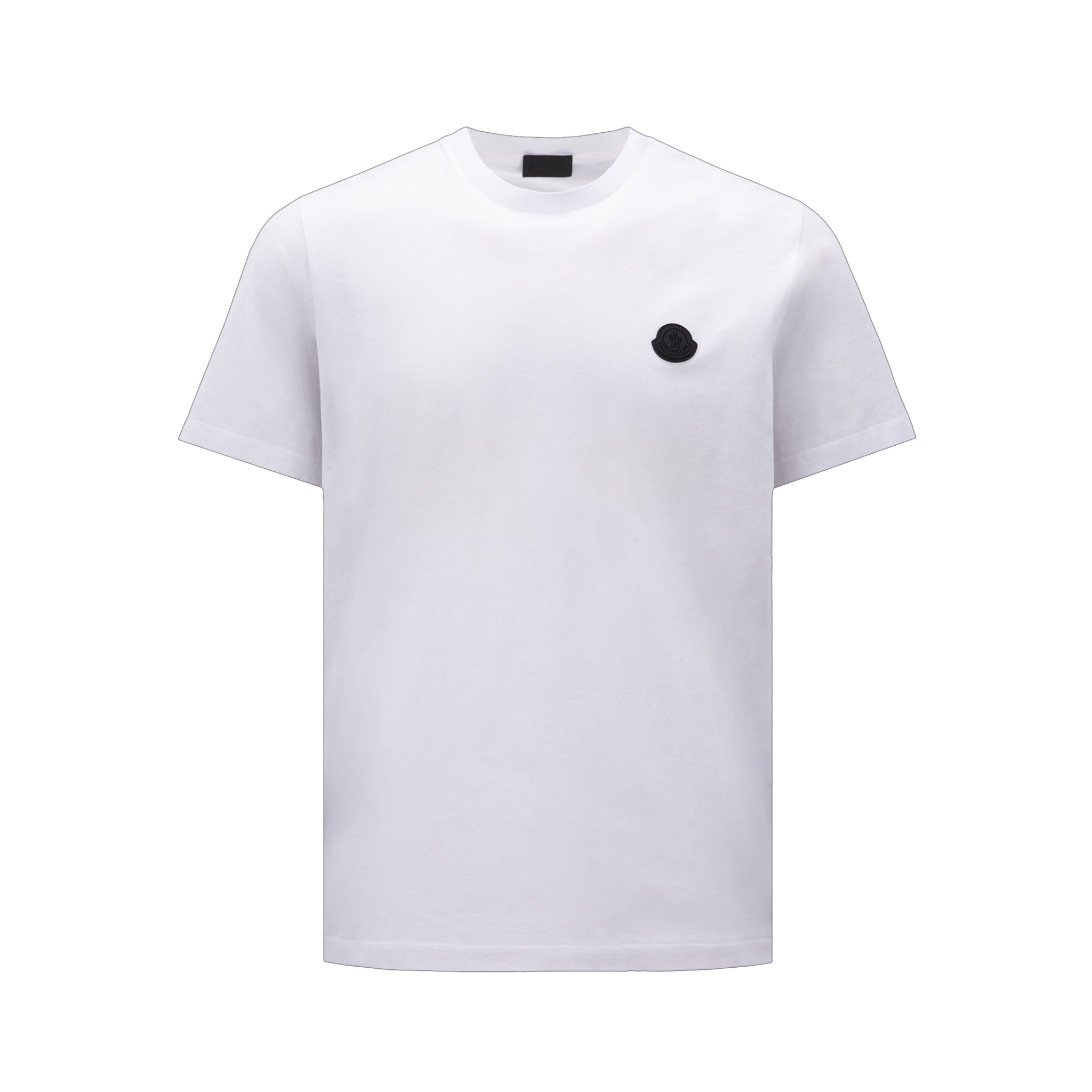 T-shirt à logo verticale Moncler blanc
