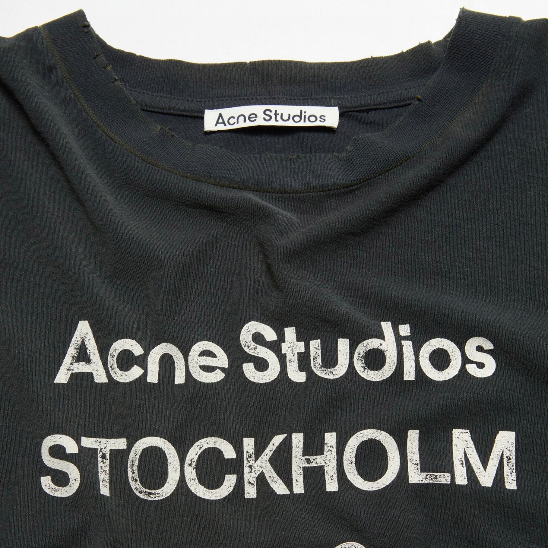 T-Shirt Acne Studio Relaxed Faded Black