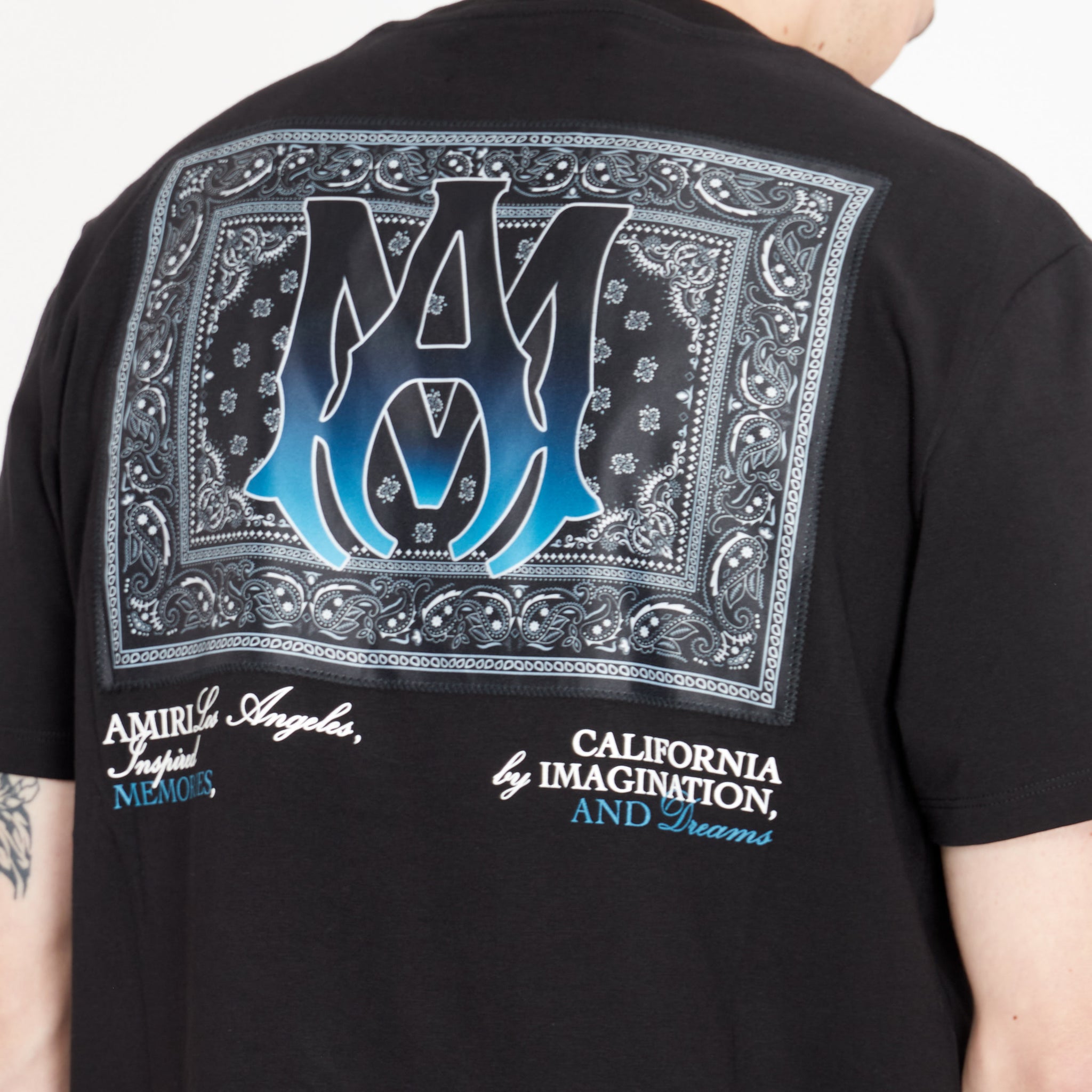 Tee Shirt Amiri Bandana Patch Noir