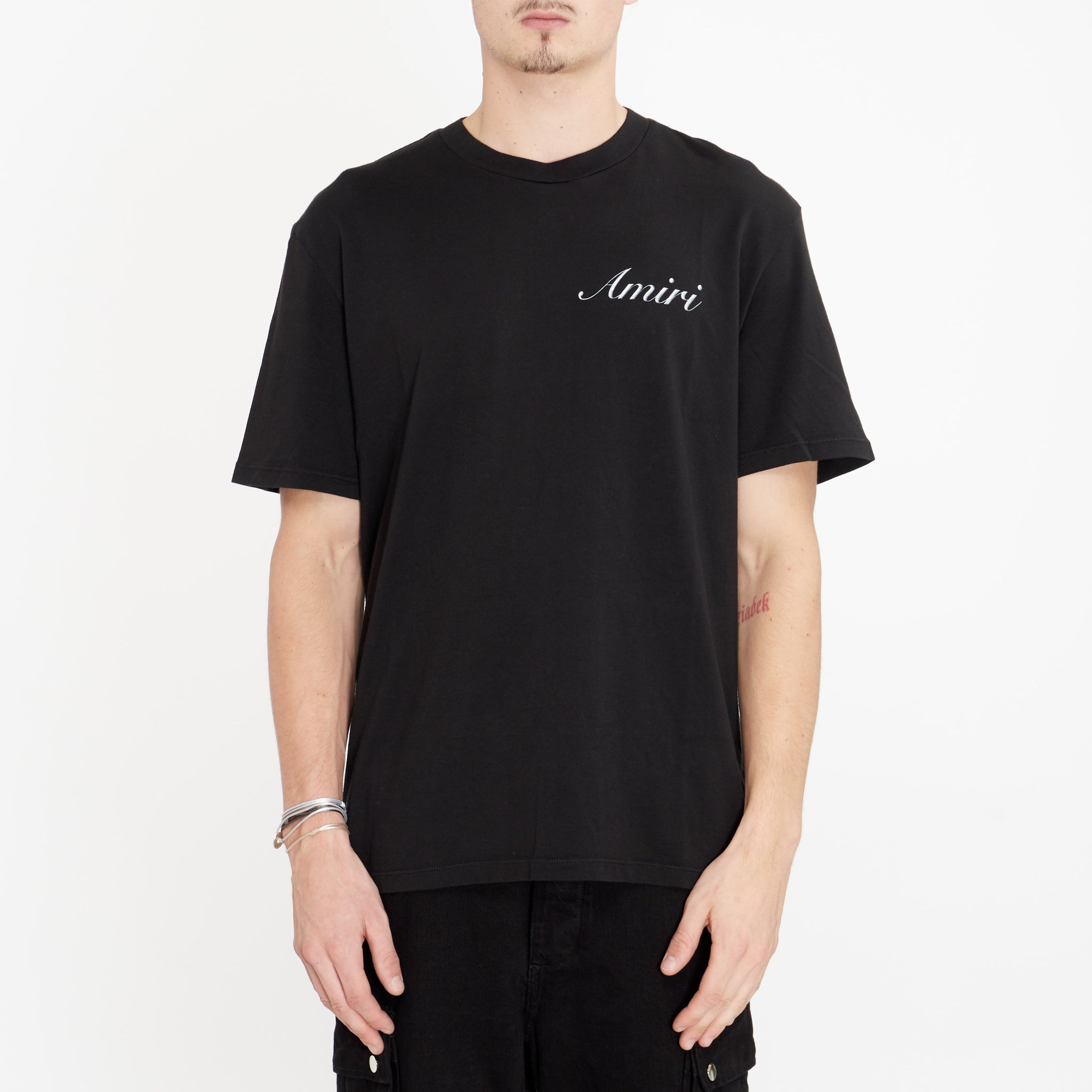 Tee Shirt Amiri Script Logo Noir