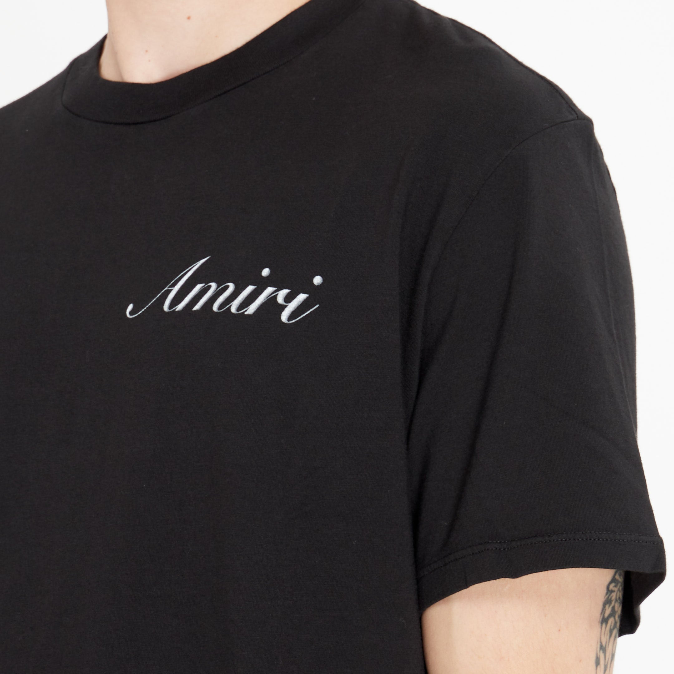 Tee Shirt Amiri Script Logo Noir