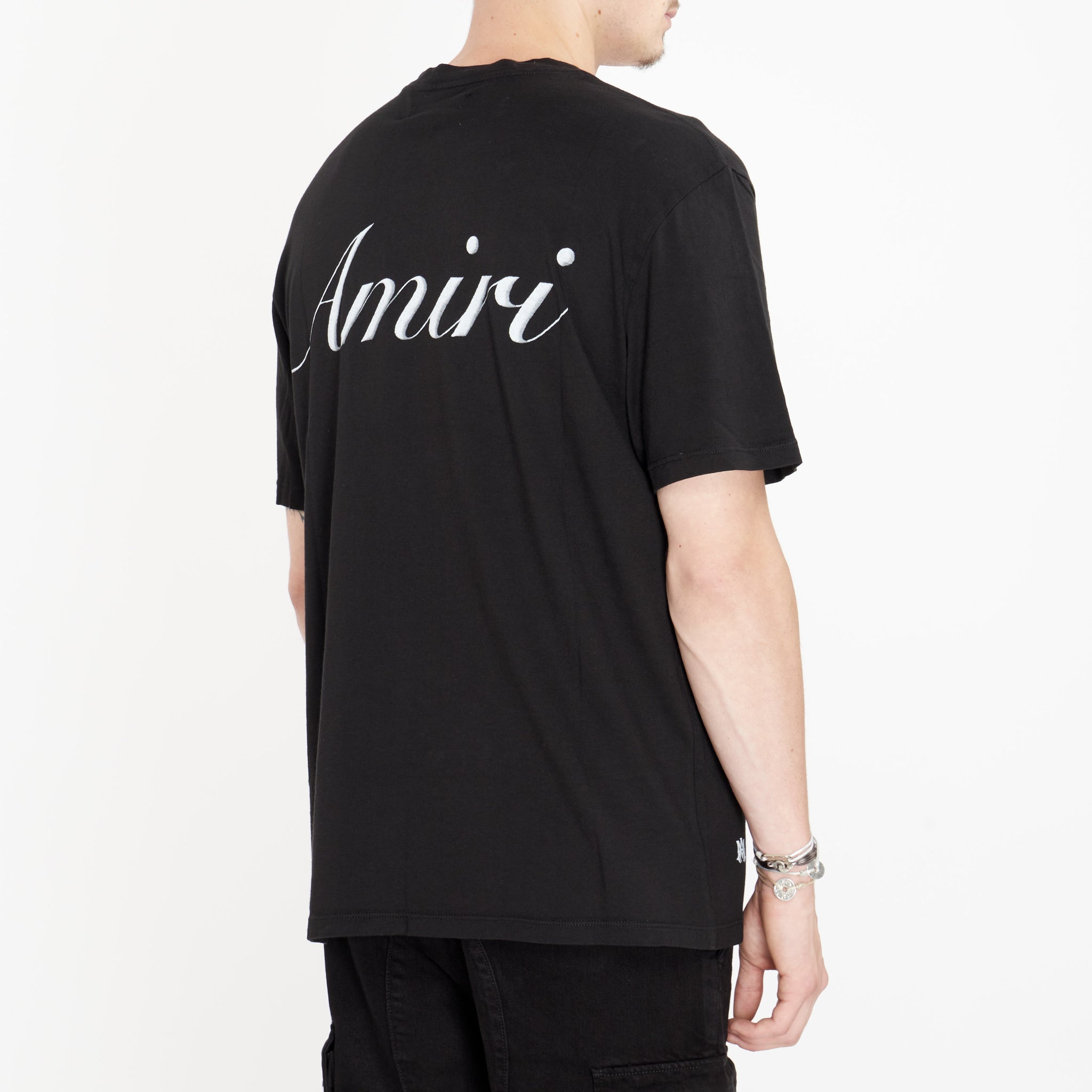 Tee Shirt Amiri Script Logo Noir