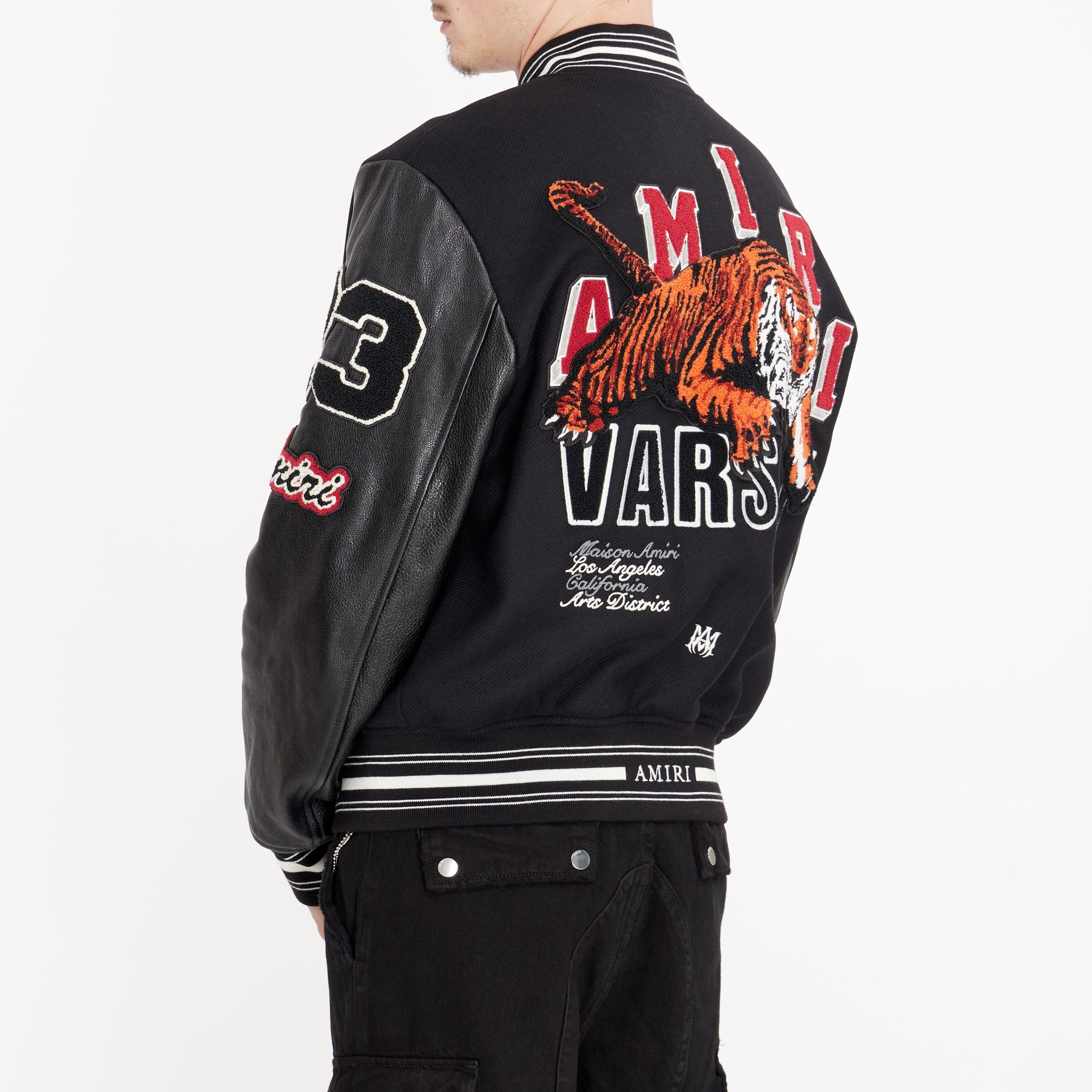 Veste Amiri Varsity Teddy Patch Noir