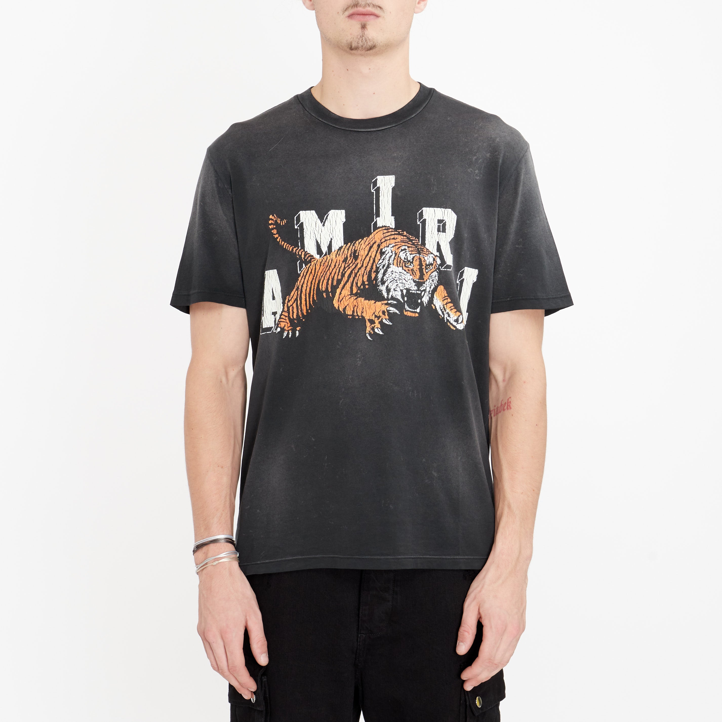 T-shirt Amiri Vintage Tiger Noir
