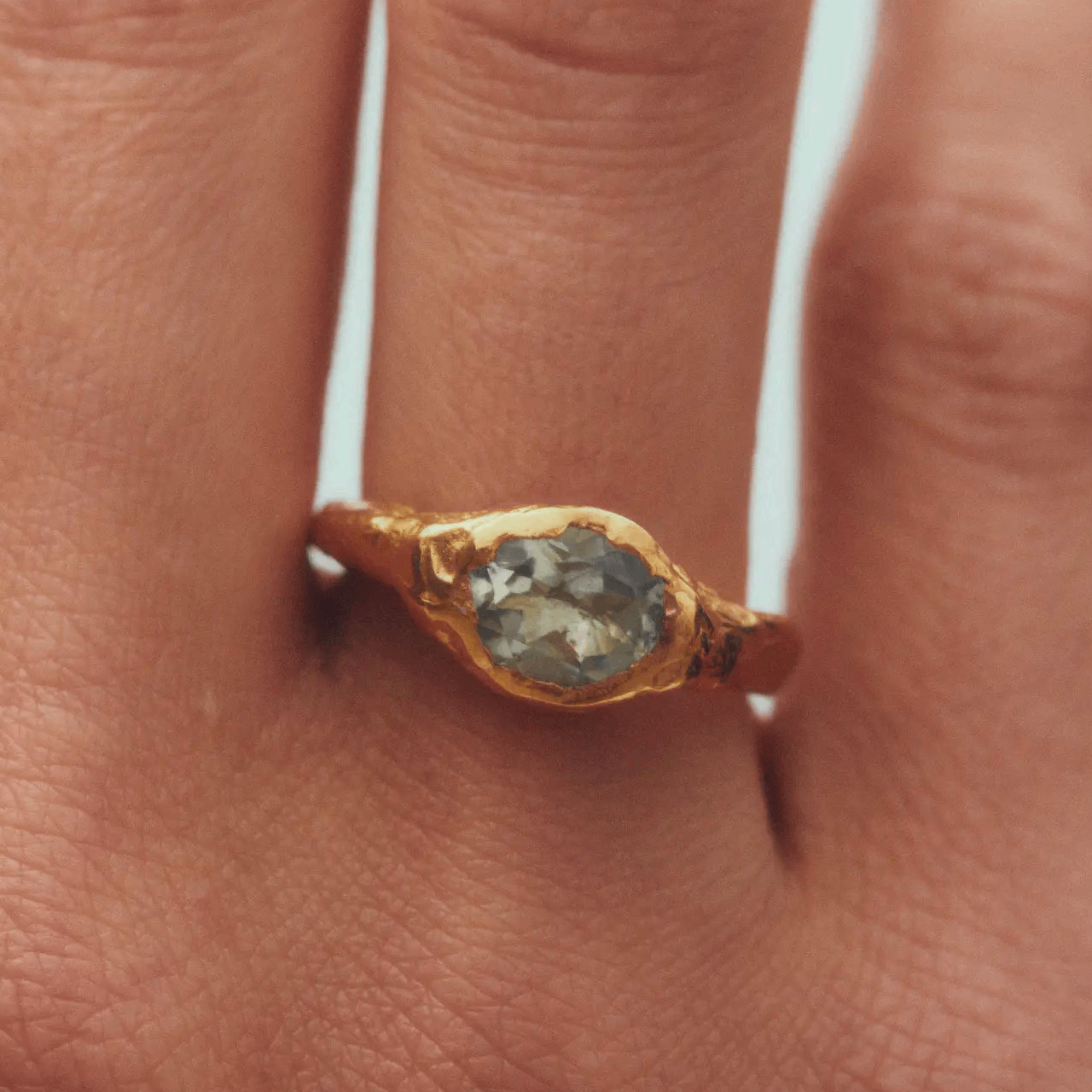 Bague Faro La Mola Plaquée Or Simuero