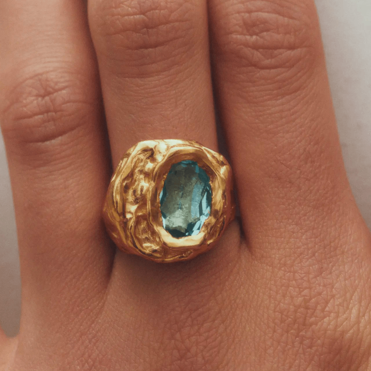 Simuero Gold Plated Lago Ring