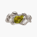 Ola Green Recycled Silver Simuero Ring