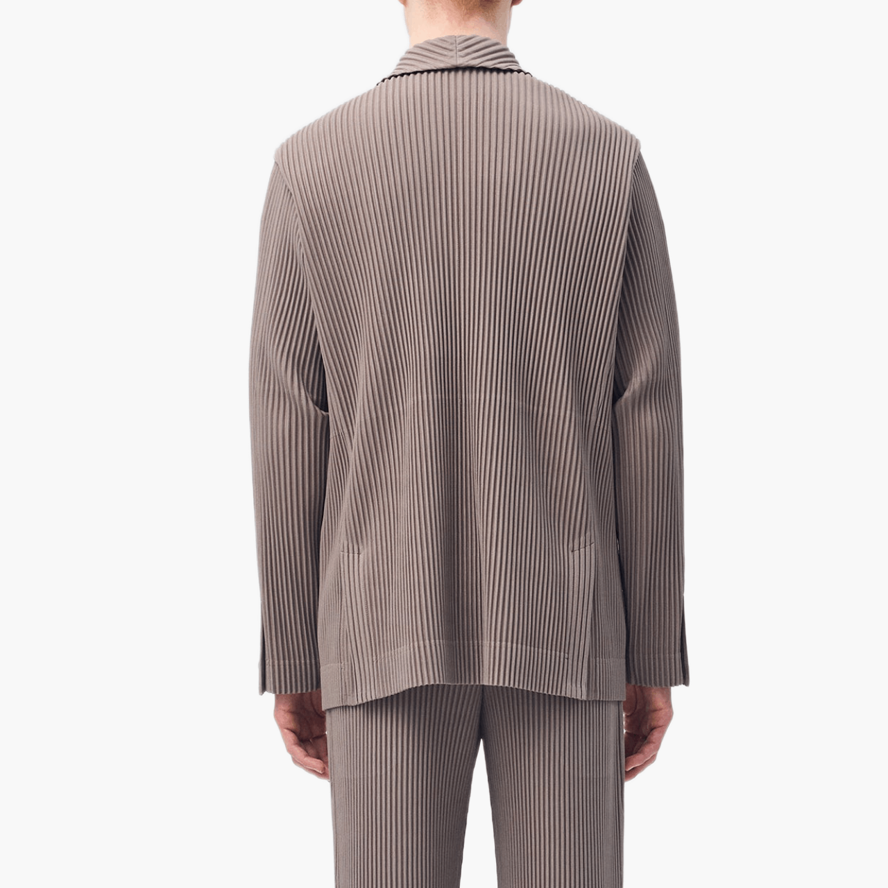 Blazer Homme Plissé Gris