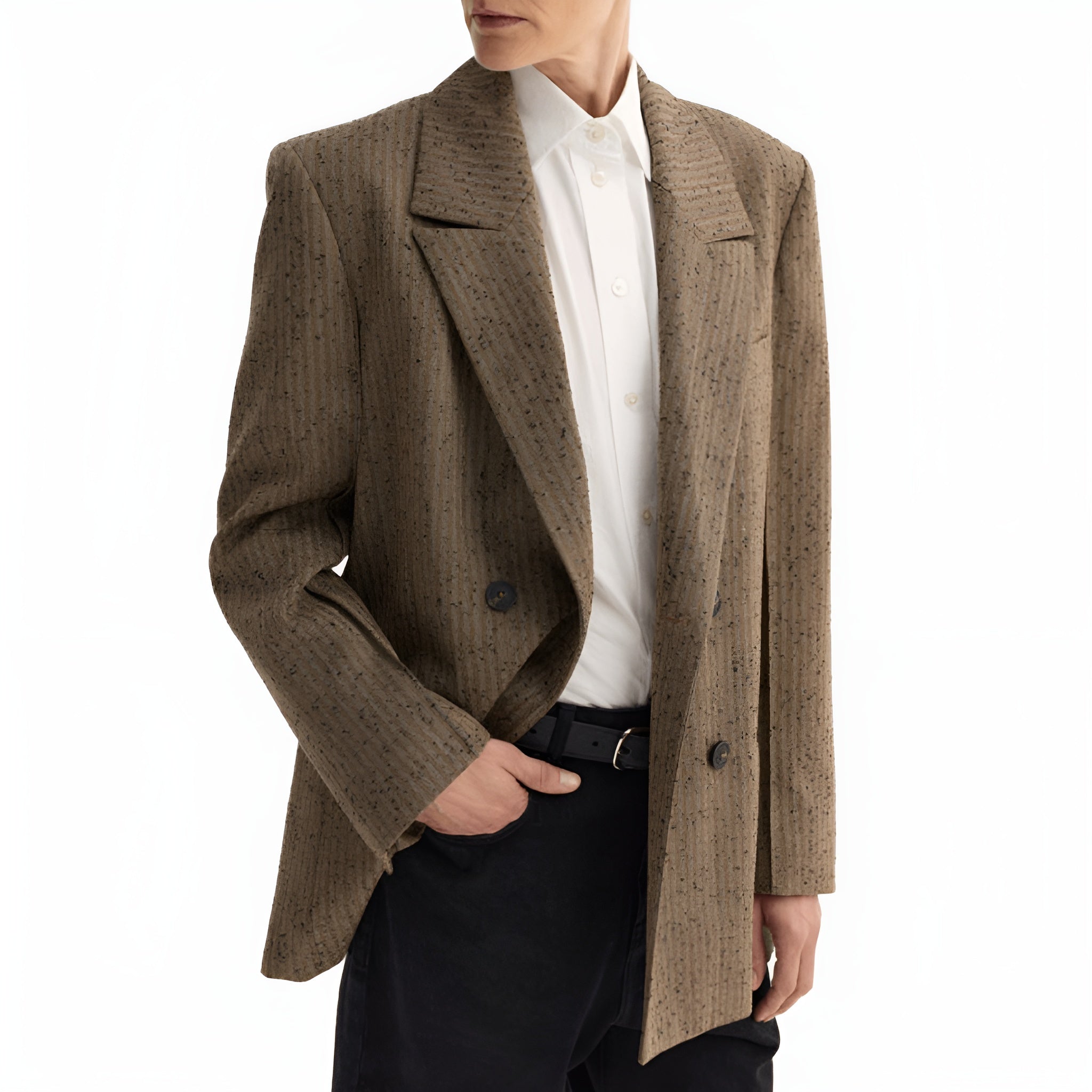 Blazer Double Breasted Herringbone