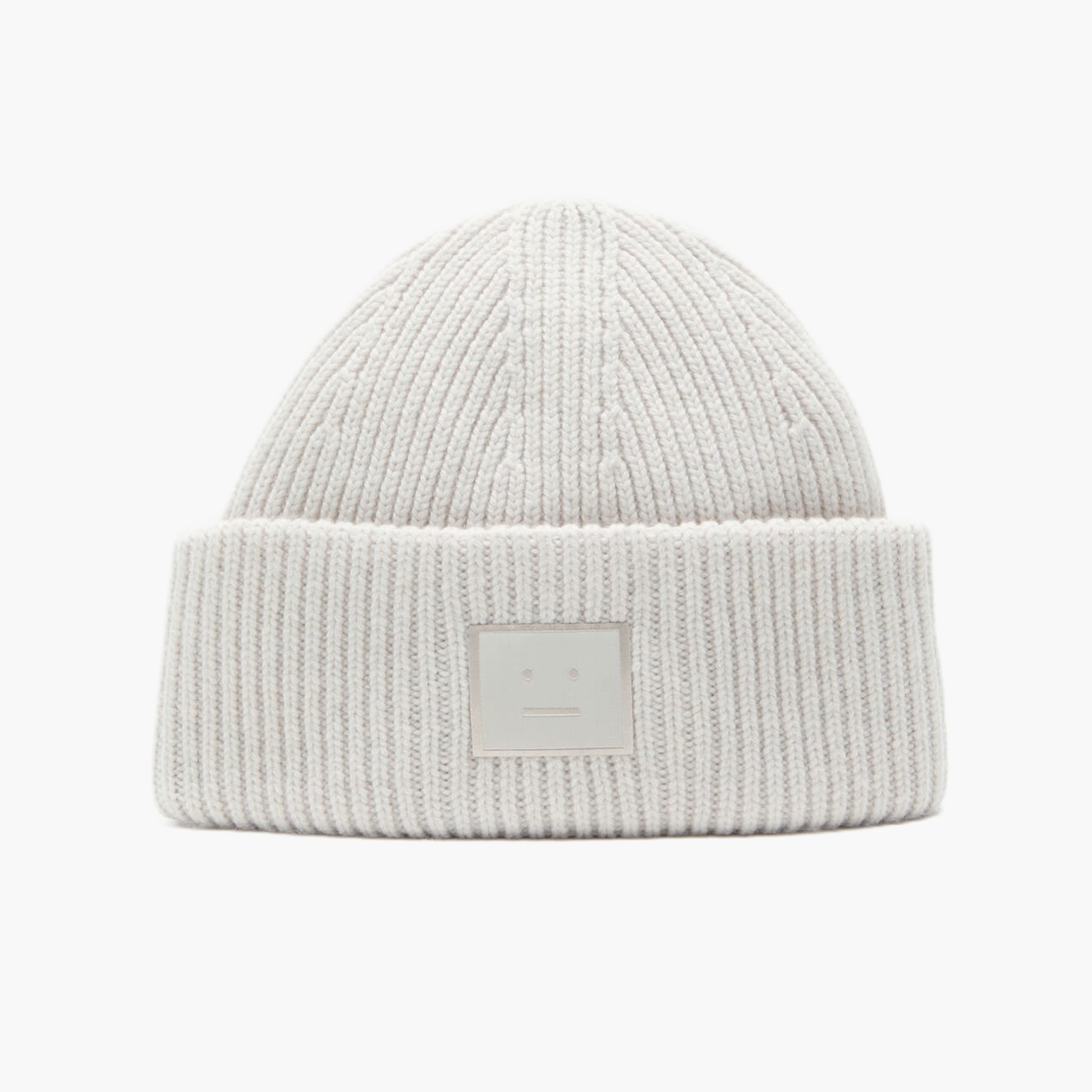 Bonnet Acne Studios Face Logo Gris Clair