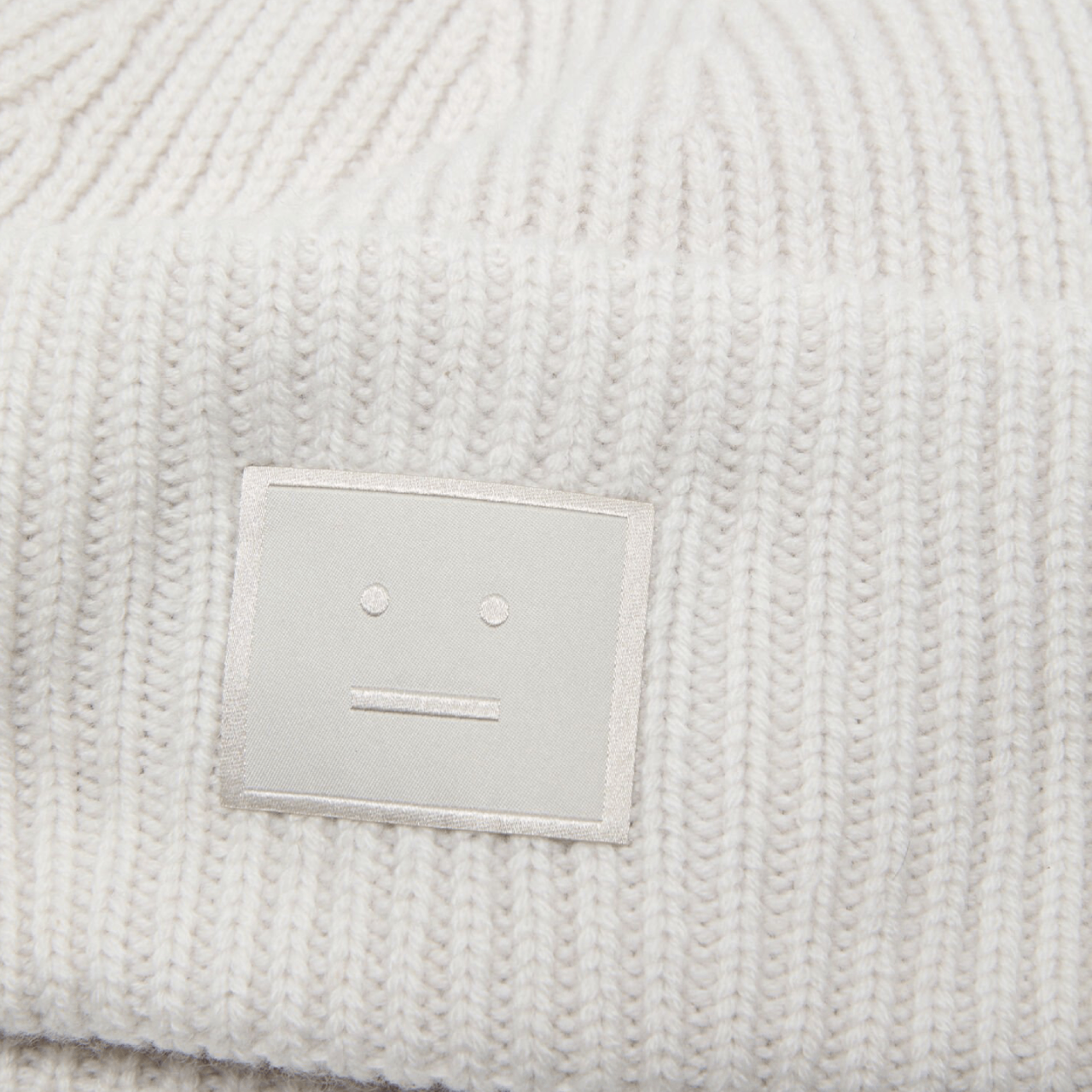 Bonnet Acne Studios Face Logo Gris Clair