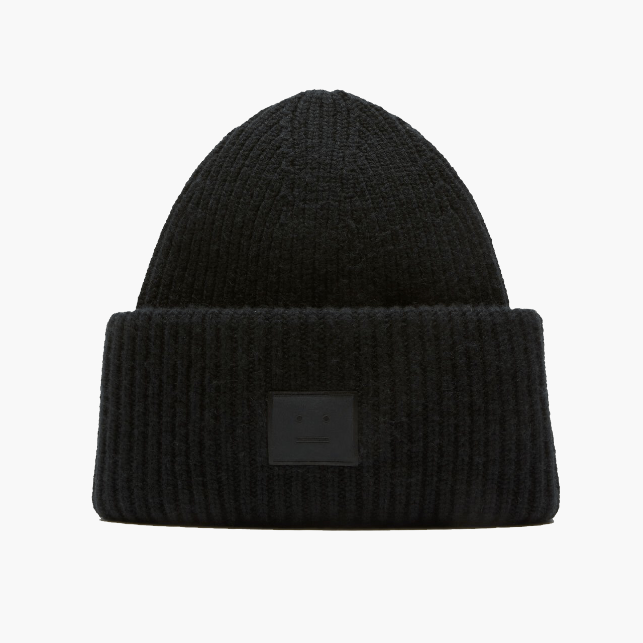 Bonnet Acne Studios Large Face Logo Noir