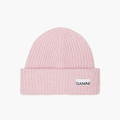 Oversized ribbed wool beanie