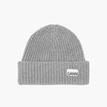 Oversized ribbed wool beanie