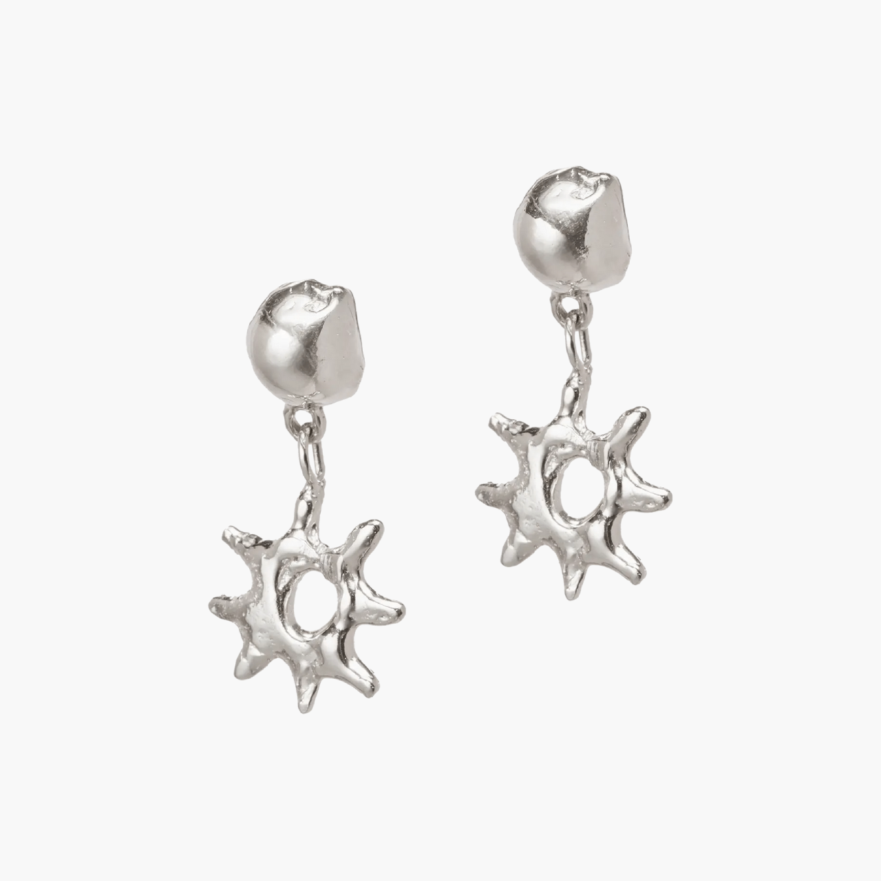 Boucles Alba Argent Recyclé Simuero