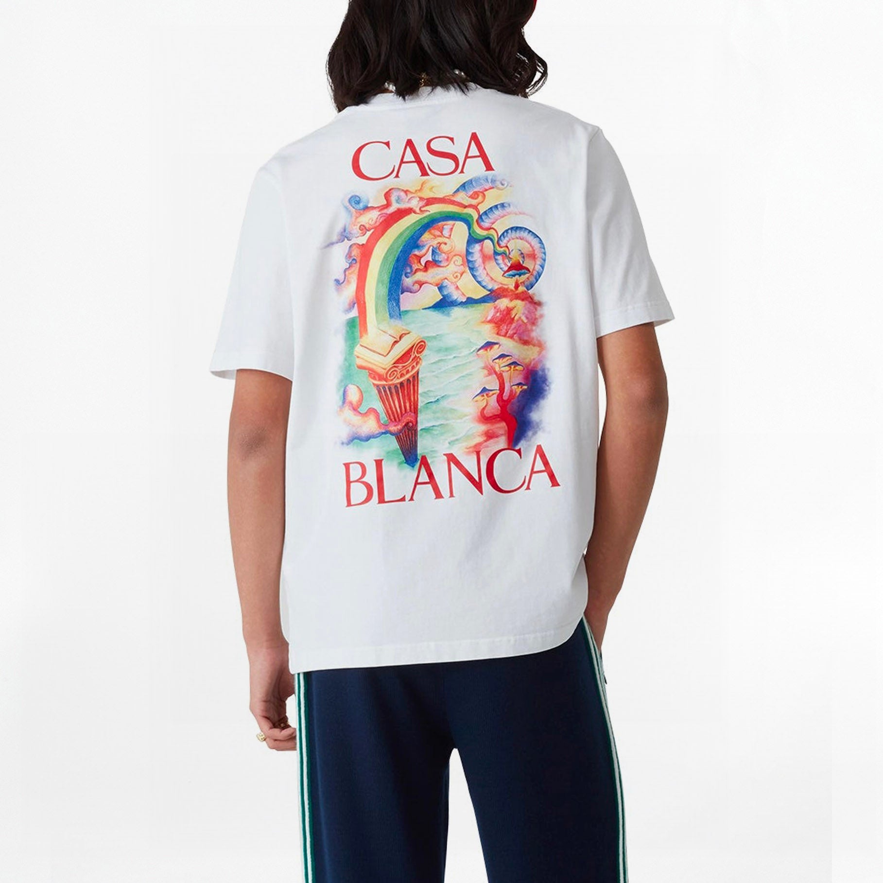 T-shirt Casablanca Nature's Teacher Blanc