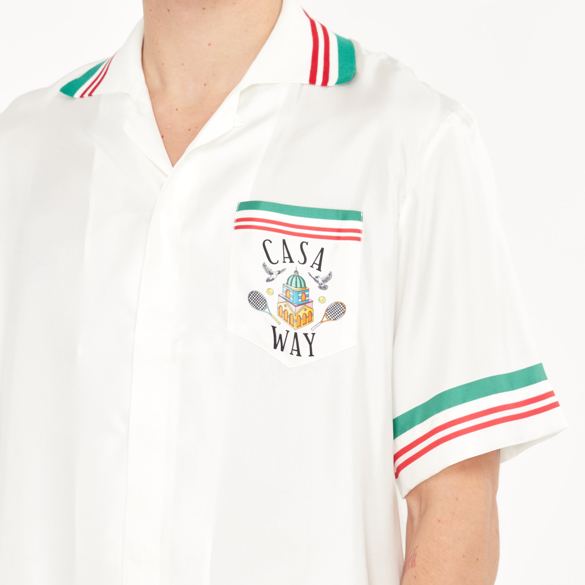 Chemise Casablanca Manches Courtes Casa Way Blanche