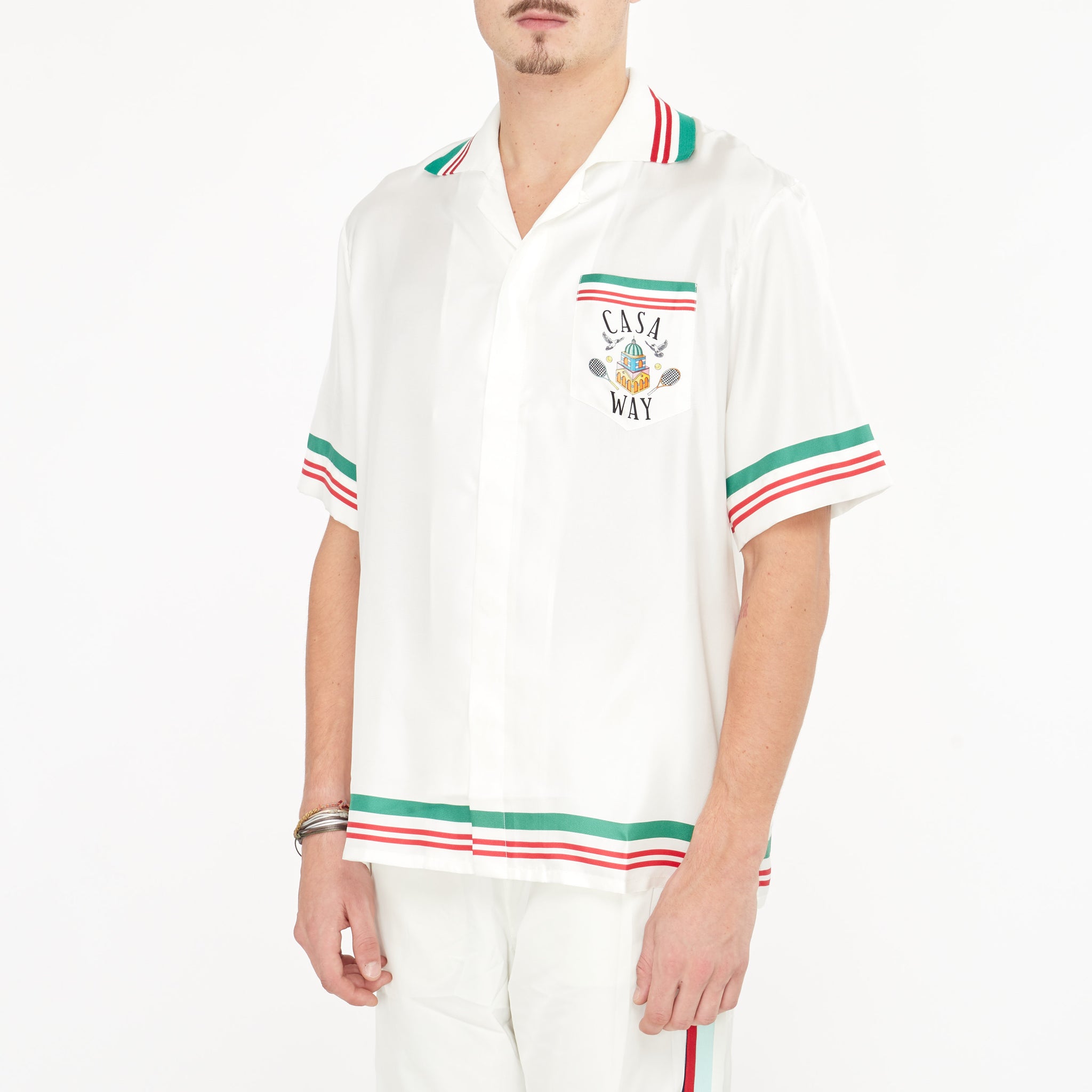 Chemise Casablanca Manches Courtes Casa Way Blanche