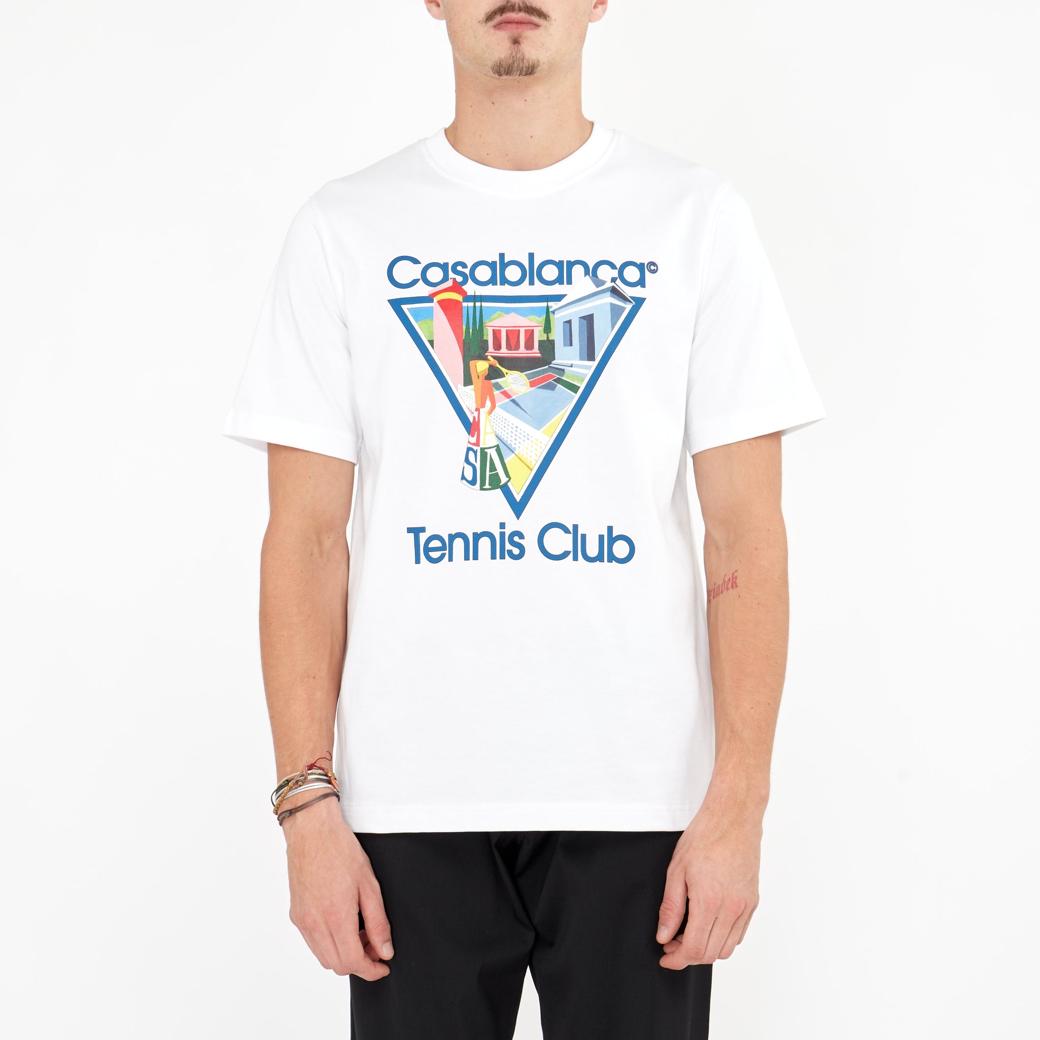 T-Shirt Casablanca La Joueuse Blanc