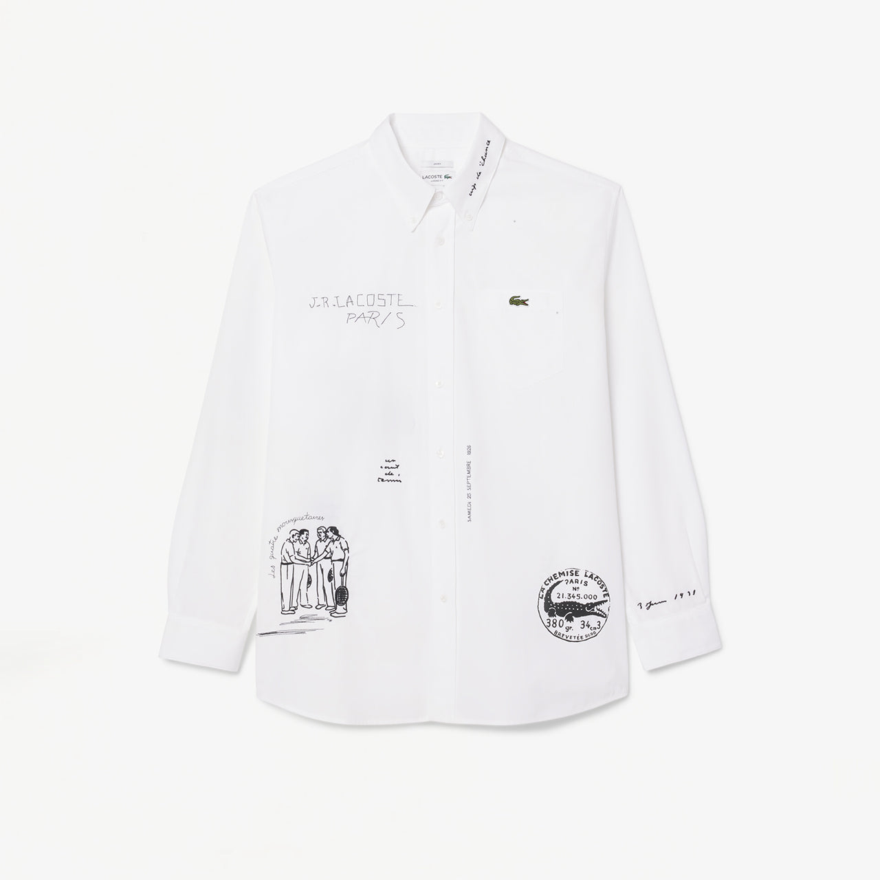 Chemise Lacoste Défilé Blanche