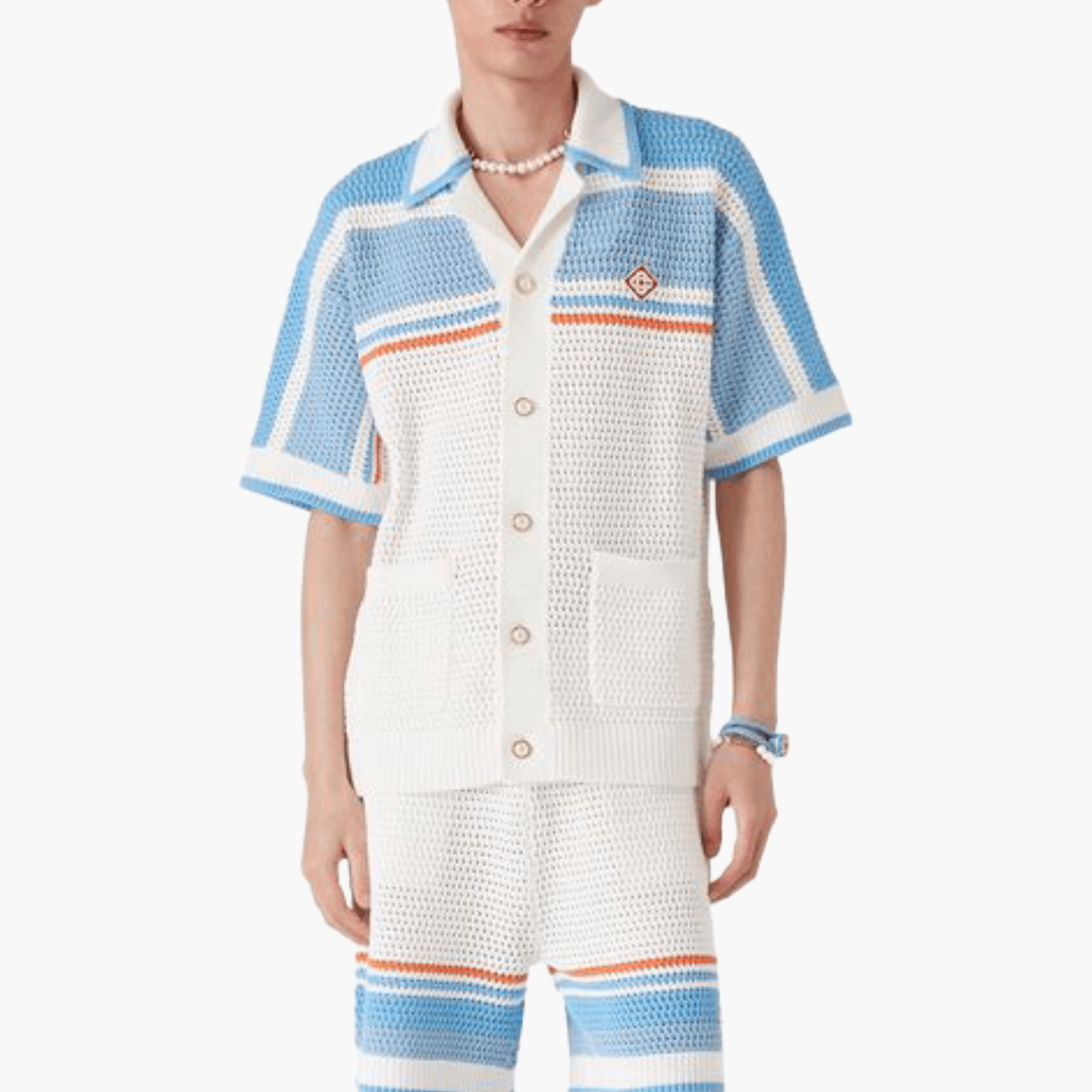 Chemise Casablanca Crochet Tennis