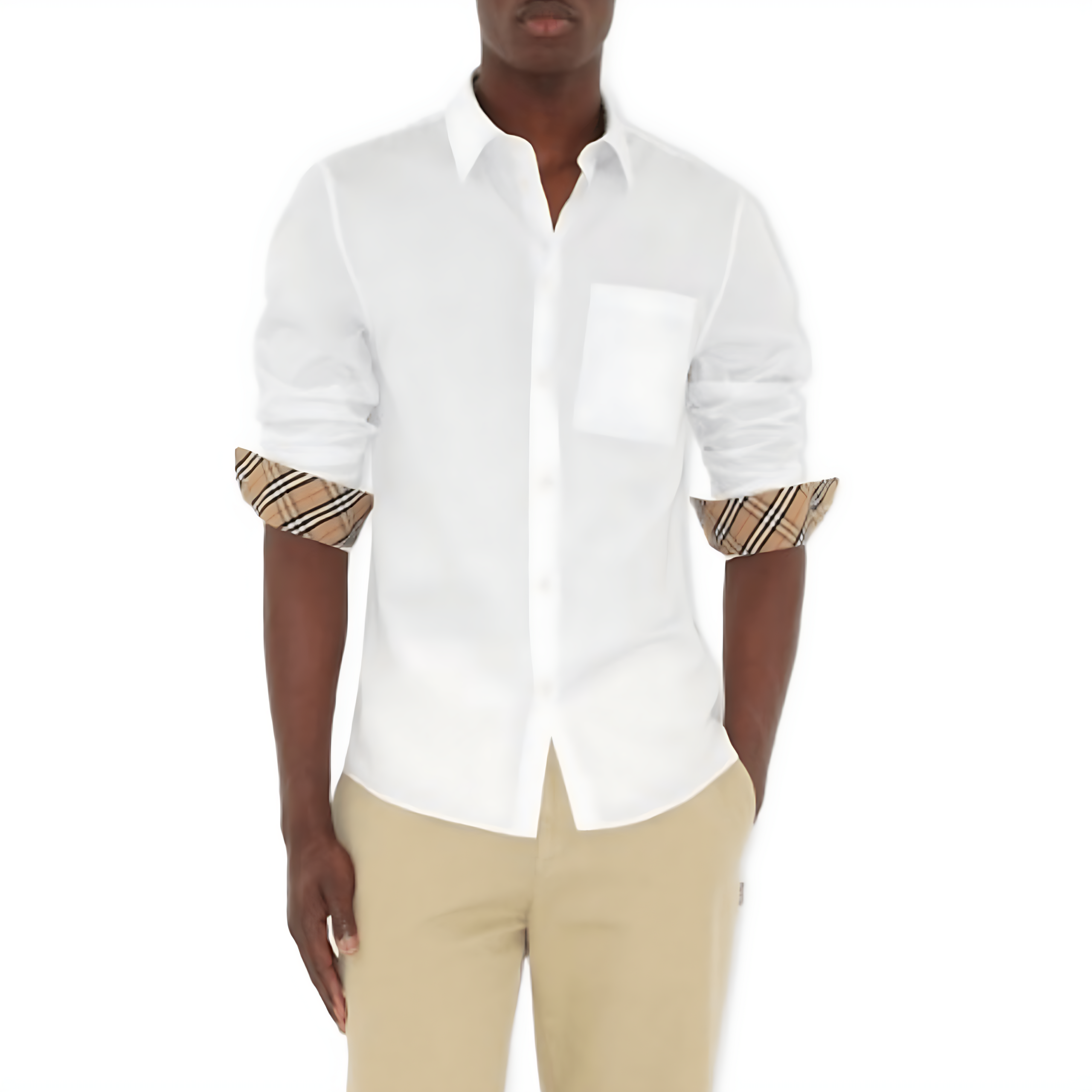 Chemise Burberry popeline blanche