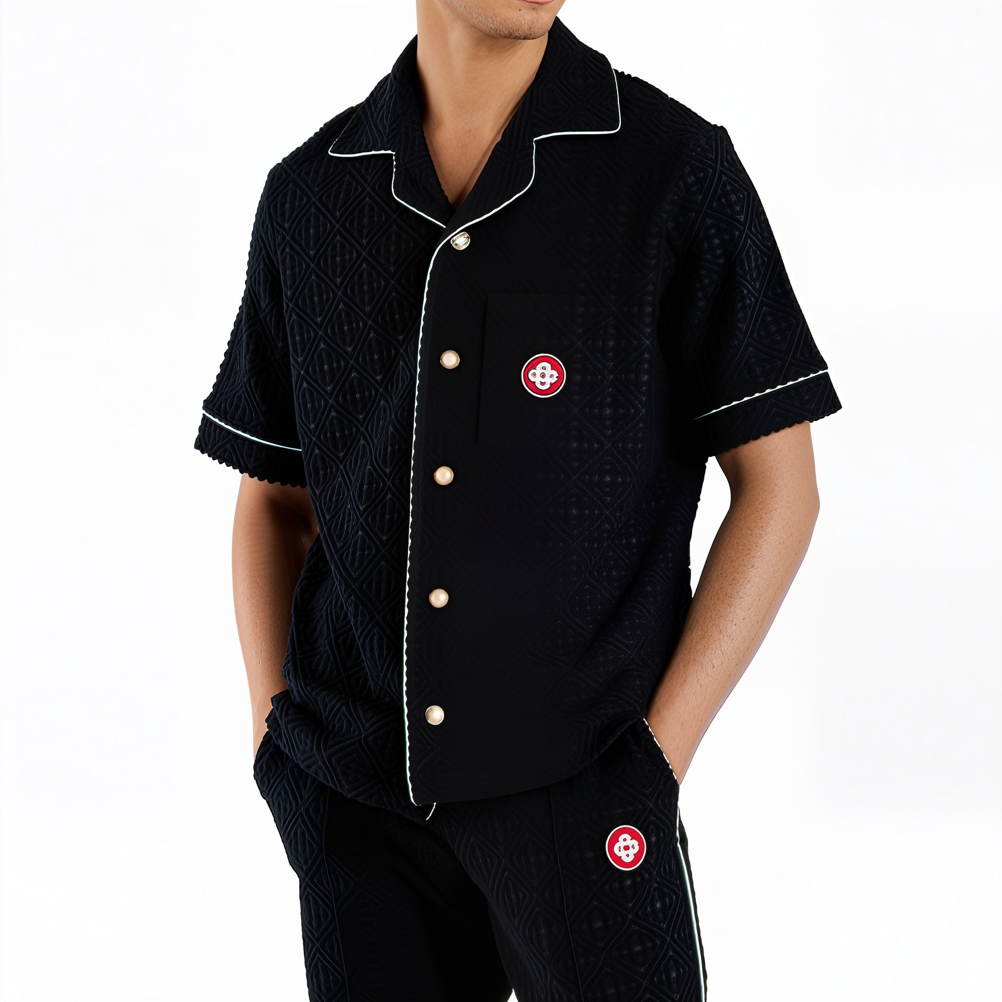 Chemise Casablanca Monogram noir