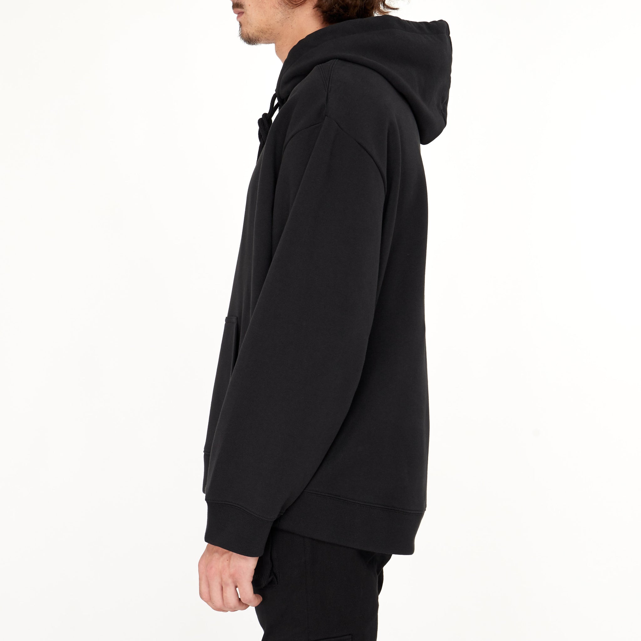 Hoodie Courrèges à Broderie Noir