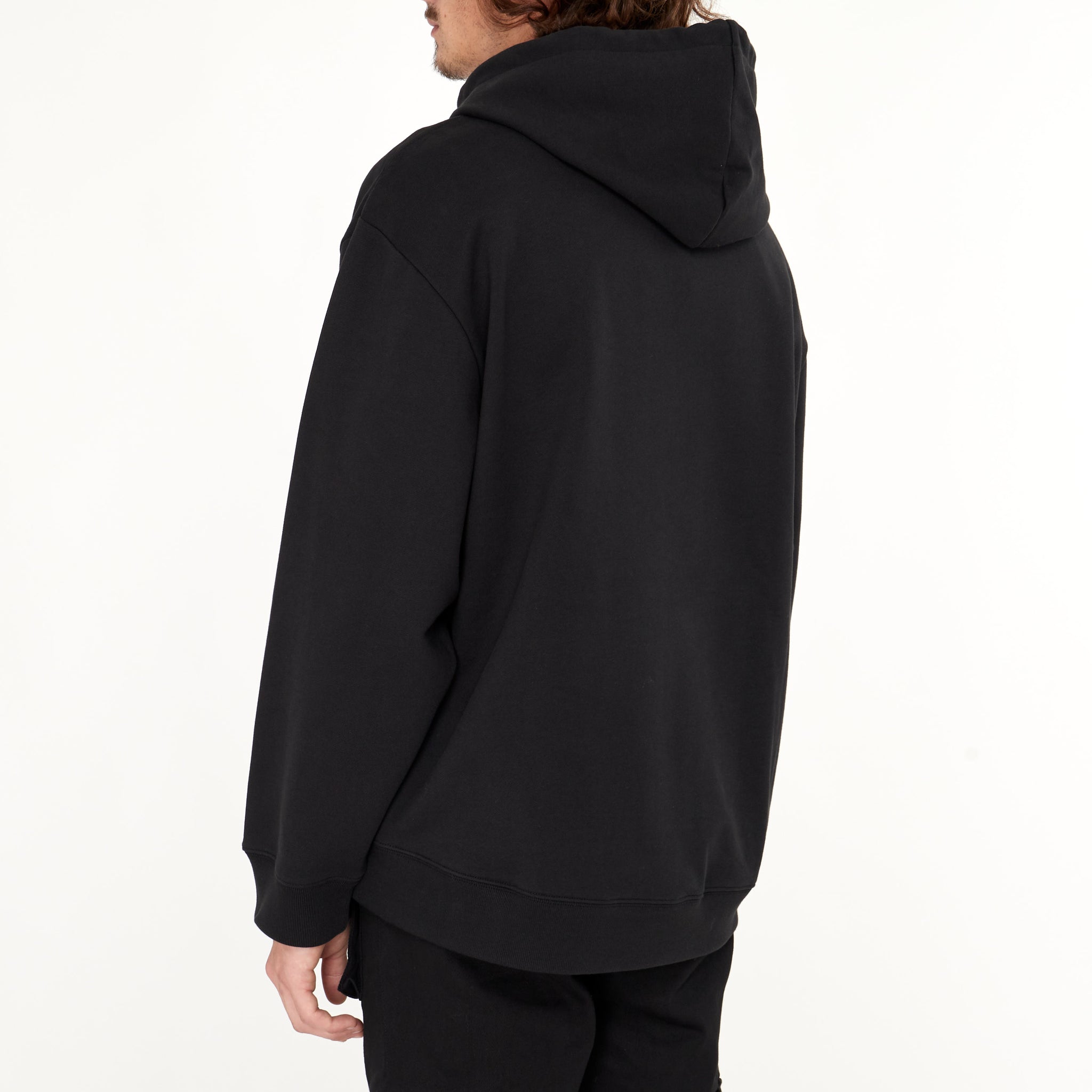 Hoodie Courrèges à Broderie Noir