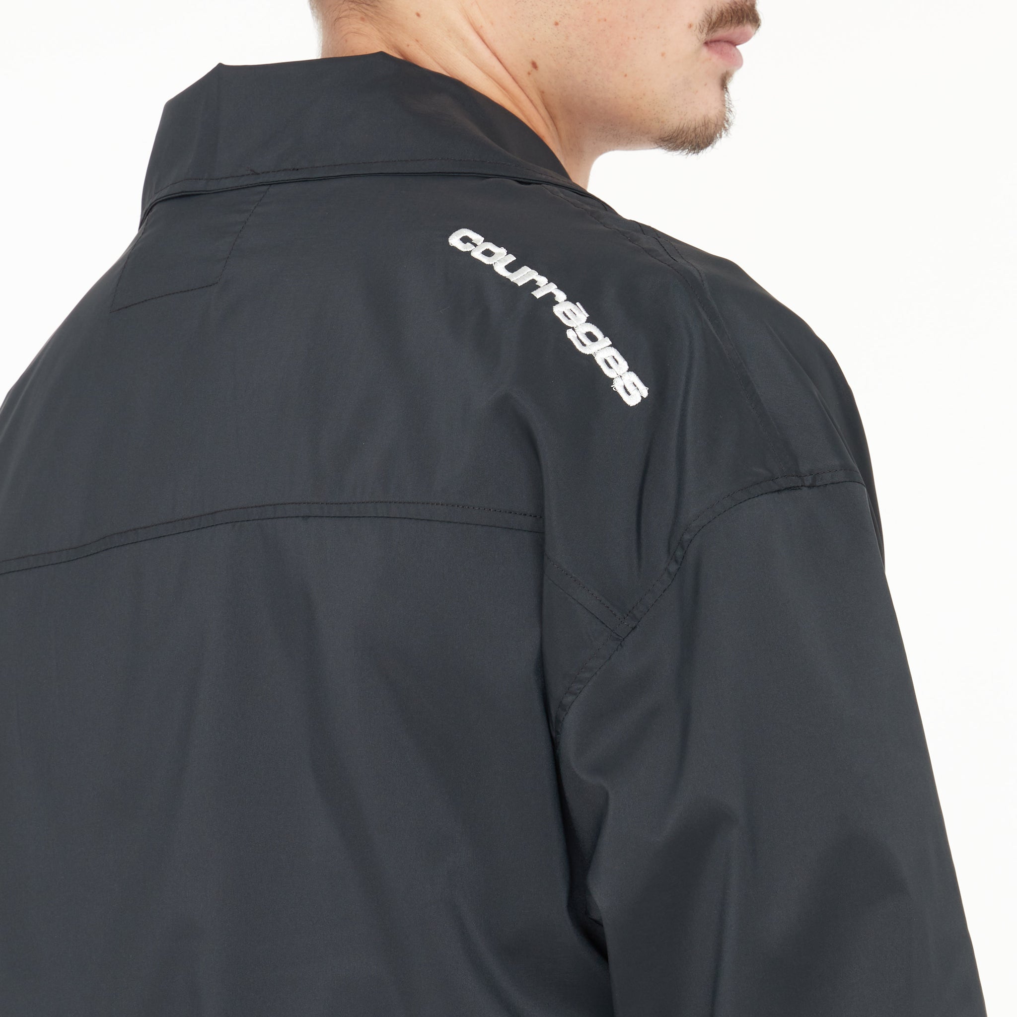 Veste Courrèges Tracksuit en Nylon Noir