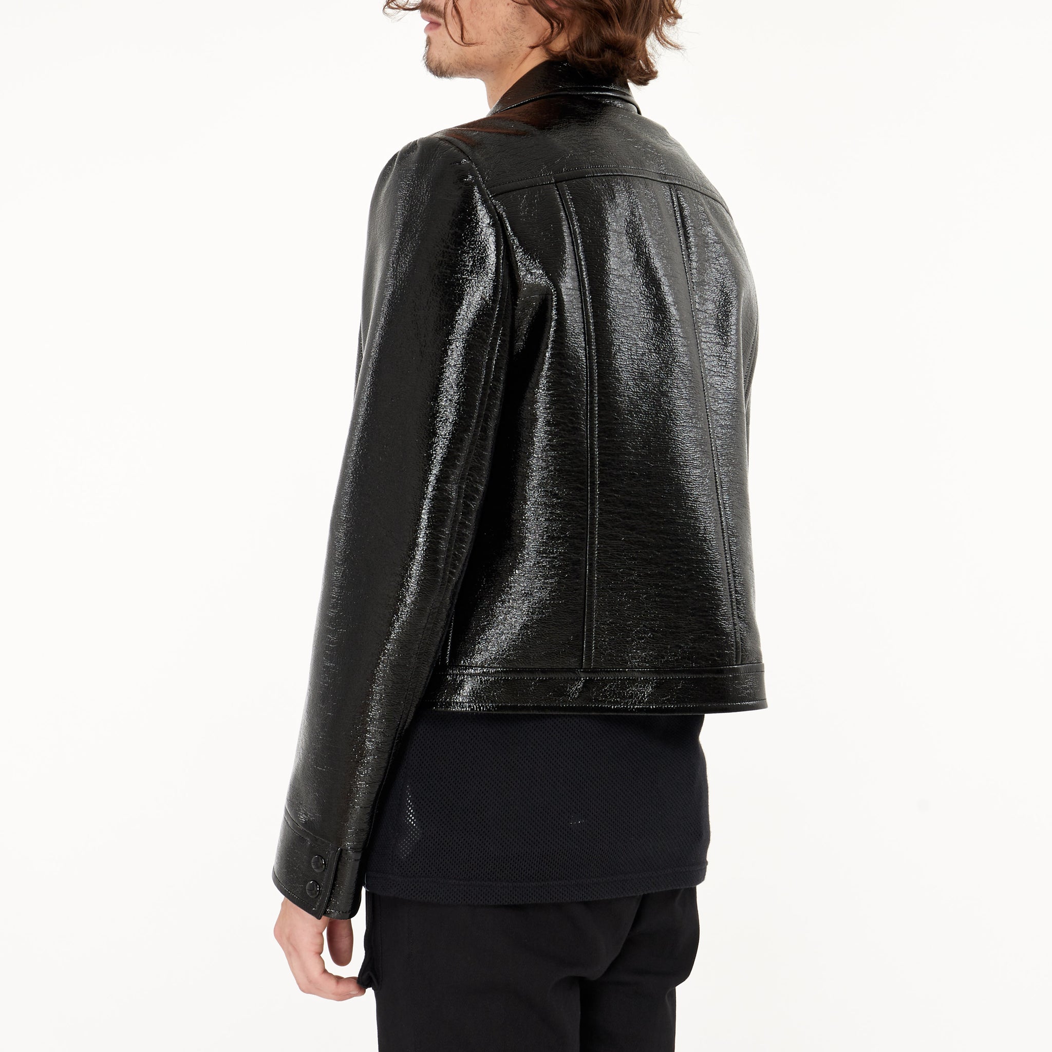 Blouson Courrèges Vinyle Iconique Noir
