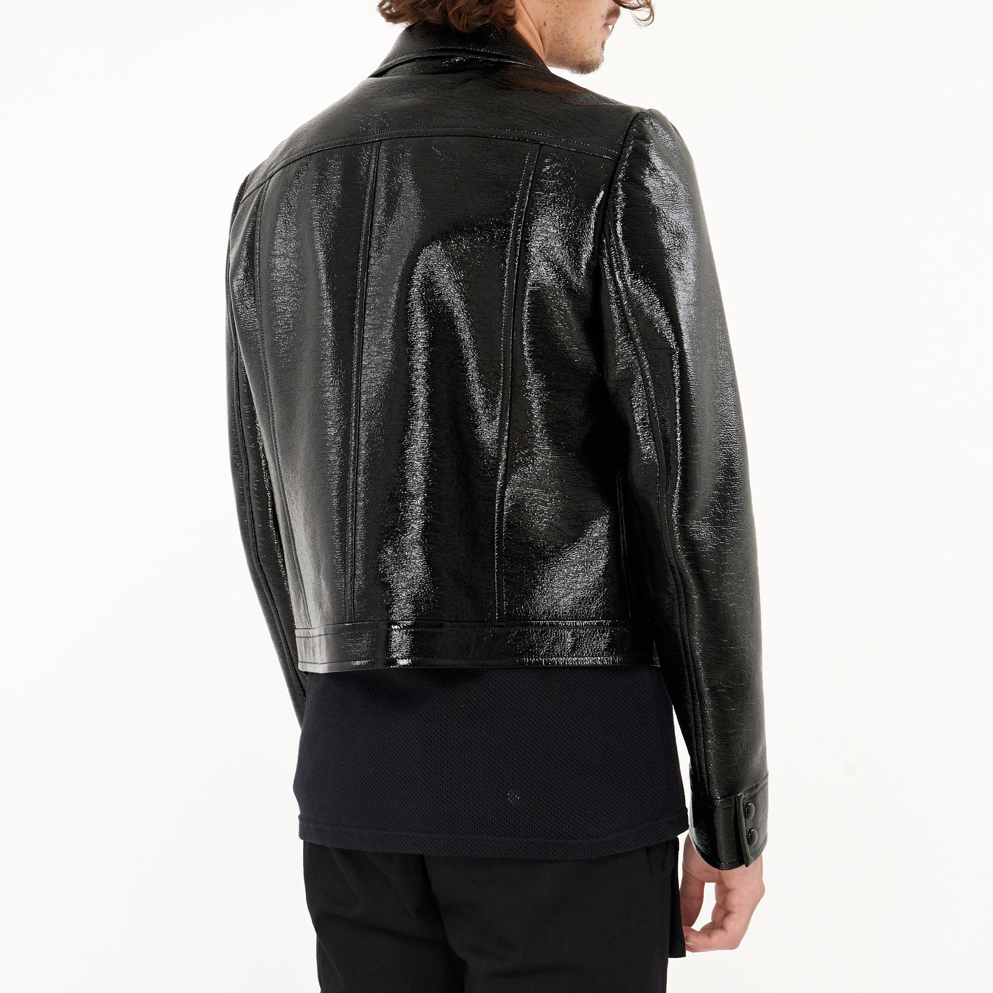 Blouson Courrèges Vinyle Iconique Noir
