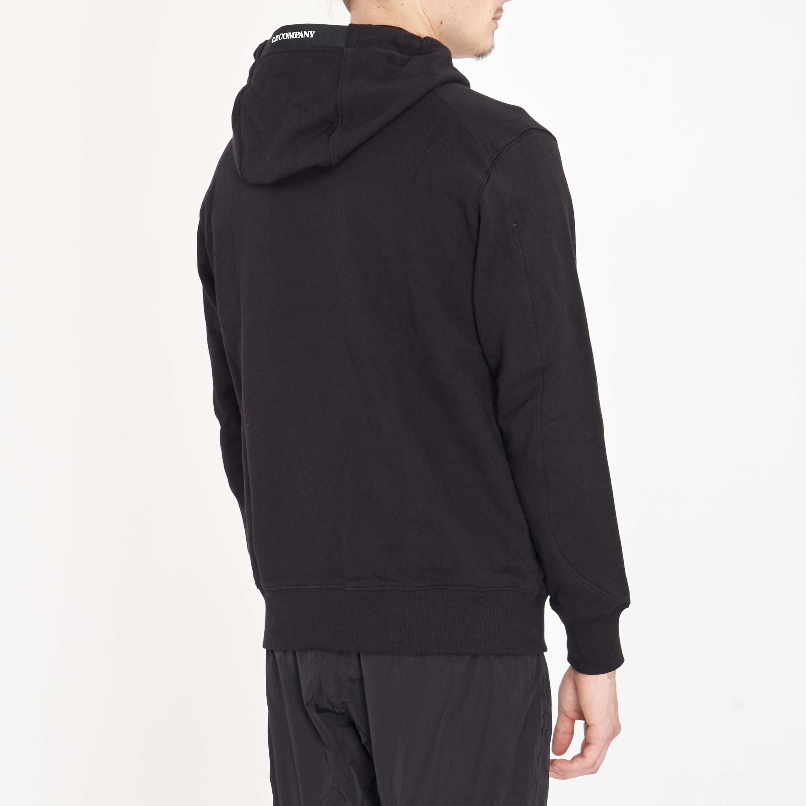 Sweat à Capuche Cp Company Diagonal Raised Fleece Noir